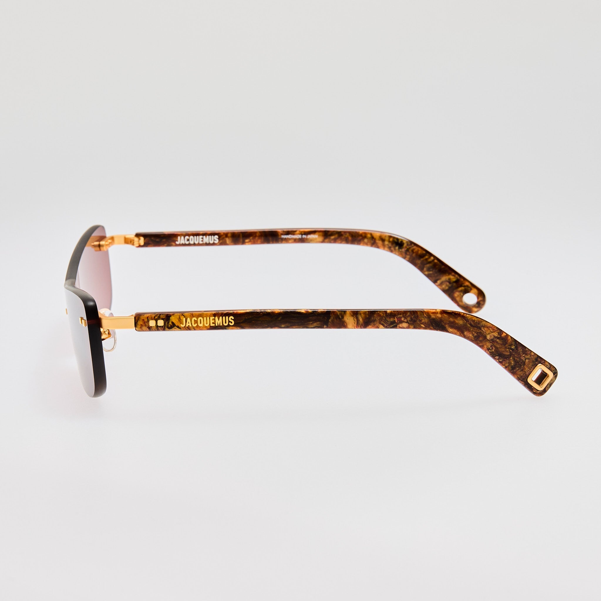 Mirada Cat Eye Sunglasses in Wood Effect - LINDA FARROW - Sunglasses -