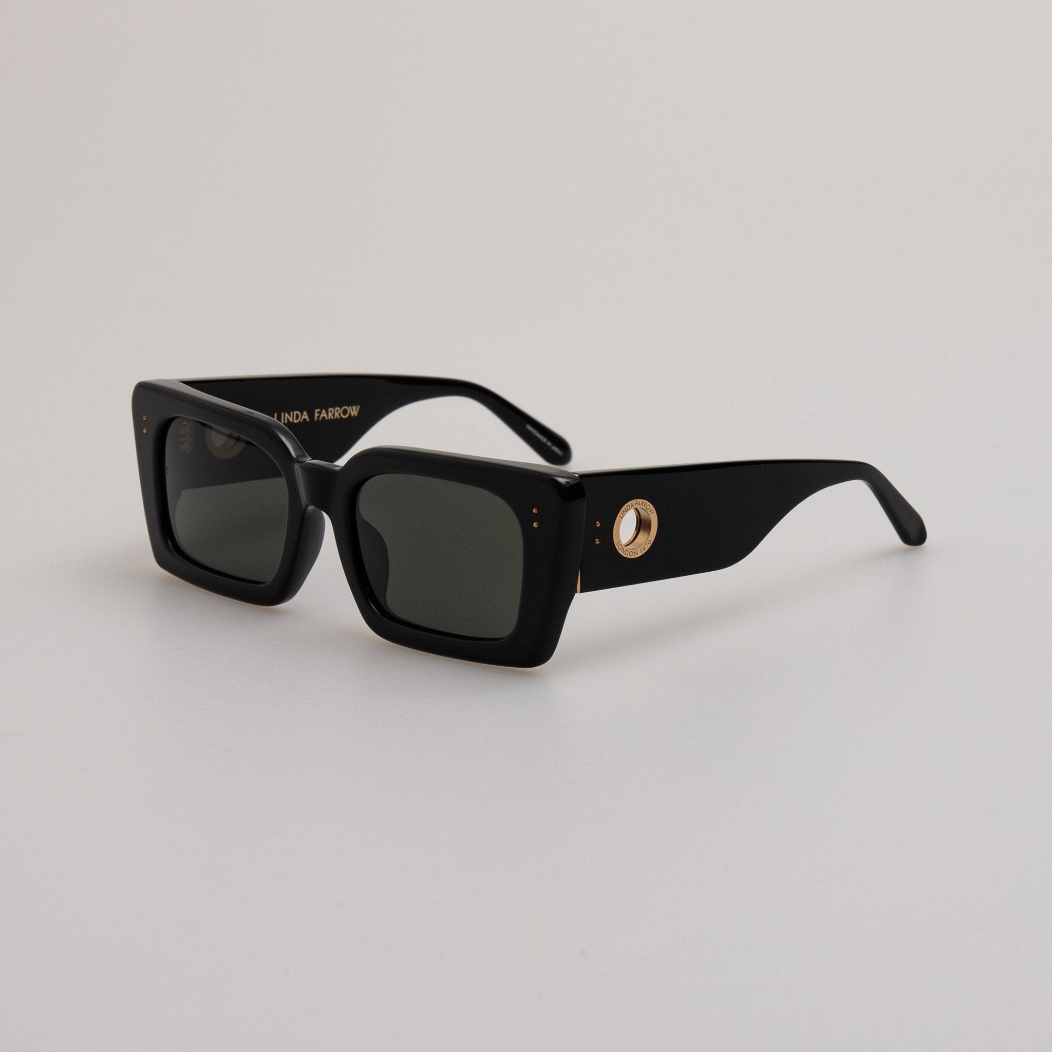 Nieve Sunglasses in Black - LINDA FARROW - Sunglasses -