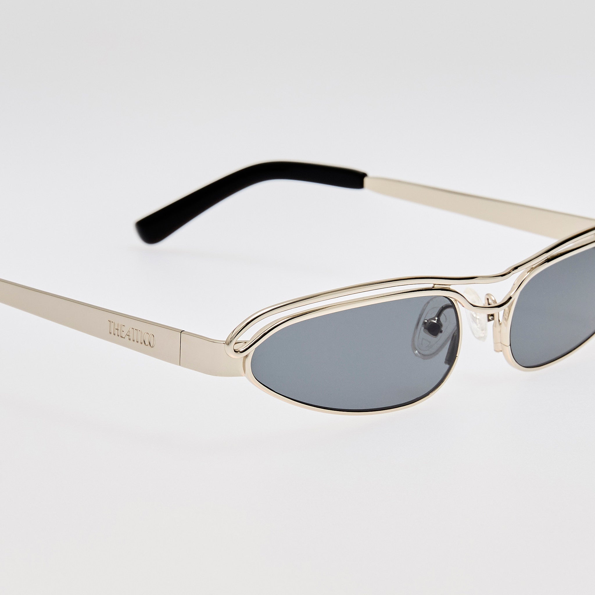 Norma Sunglasses in Silver - LINDA FARROW - Sunglasses -