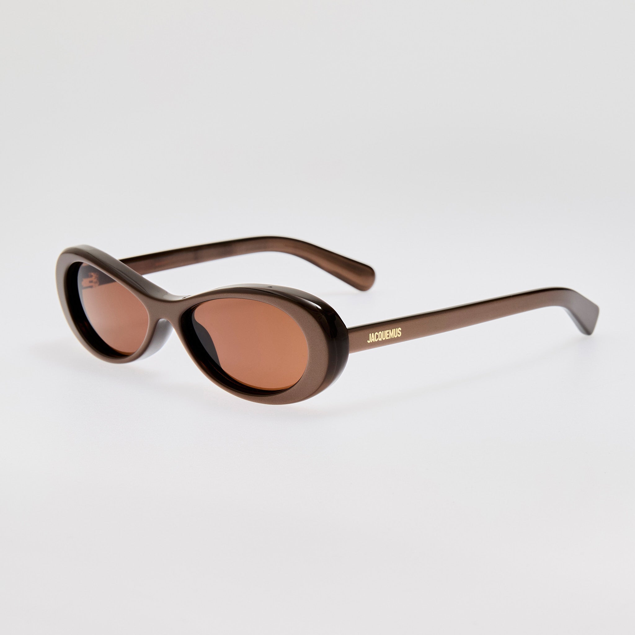 Nuvola Sunglasses in Metallic Brown - LINDA FARROW - Sunglasses -