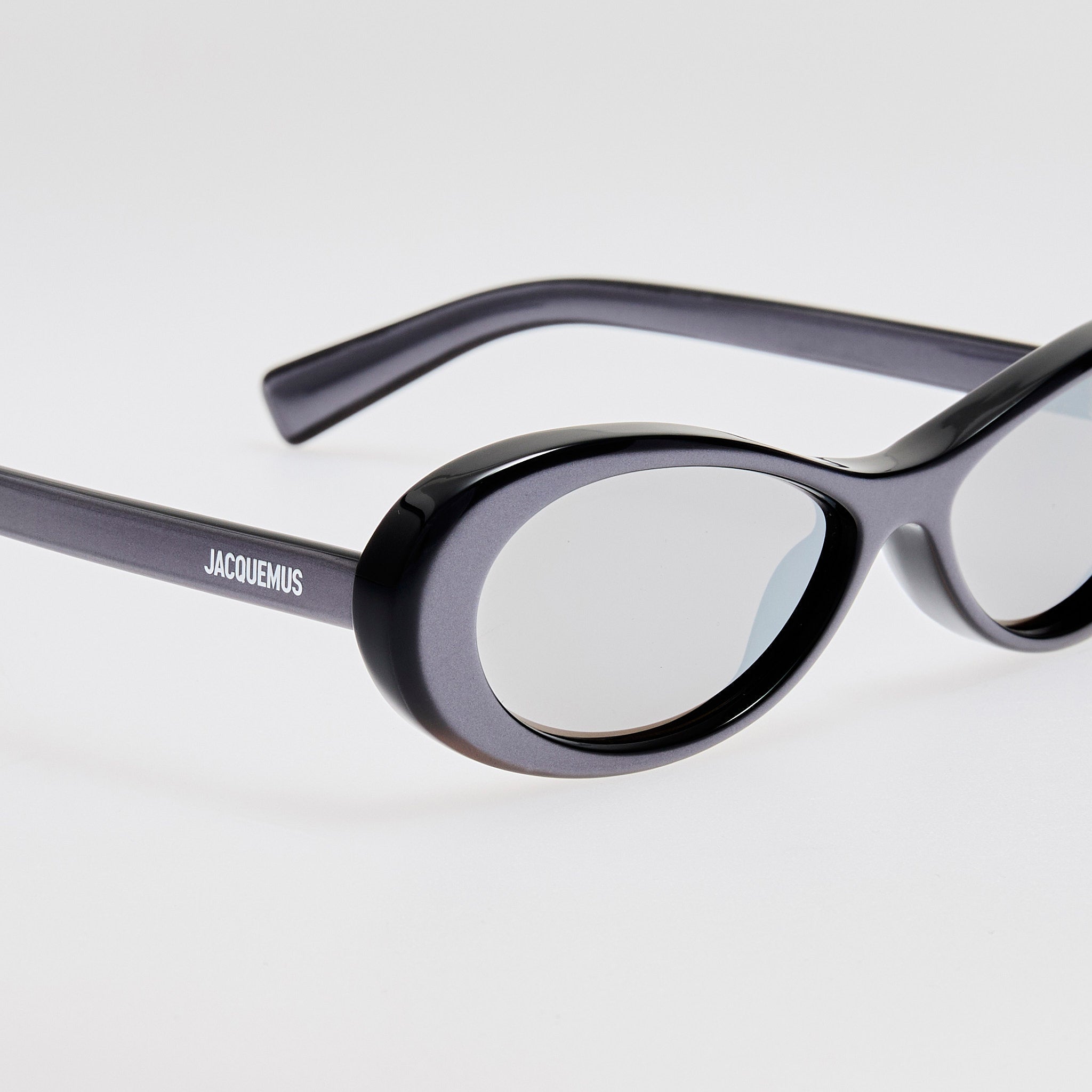 Nuvola Sunglasses in Metallic Gunmetal - LINDA FARROW - Sunglasses -