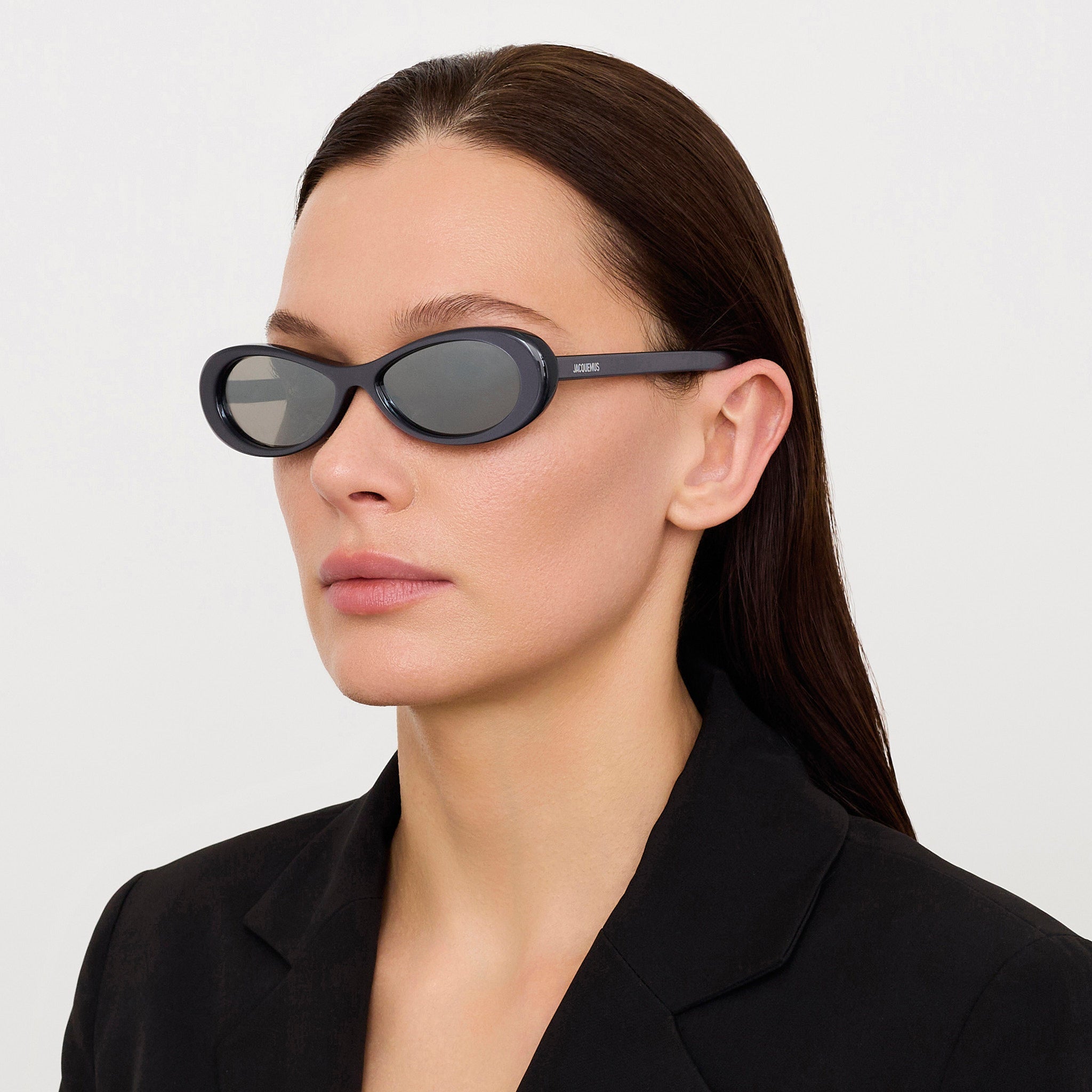 Nuvola Sunglasses in Metallic Gunmetal - LINDA FARROW - Sunglasses -