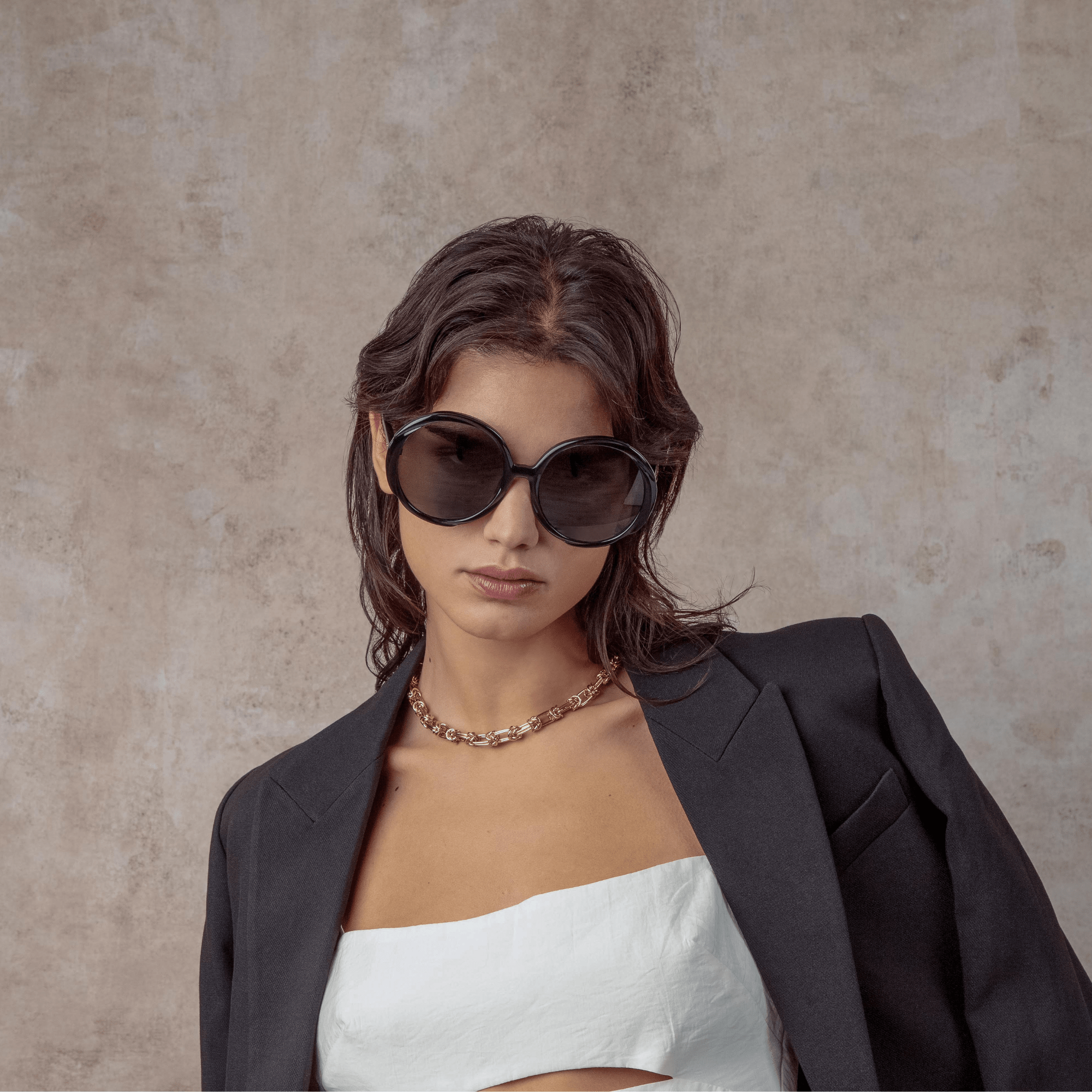 Otavia Sunglasses in Black - LINDA FARROW - Sunglasses -