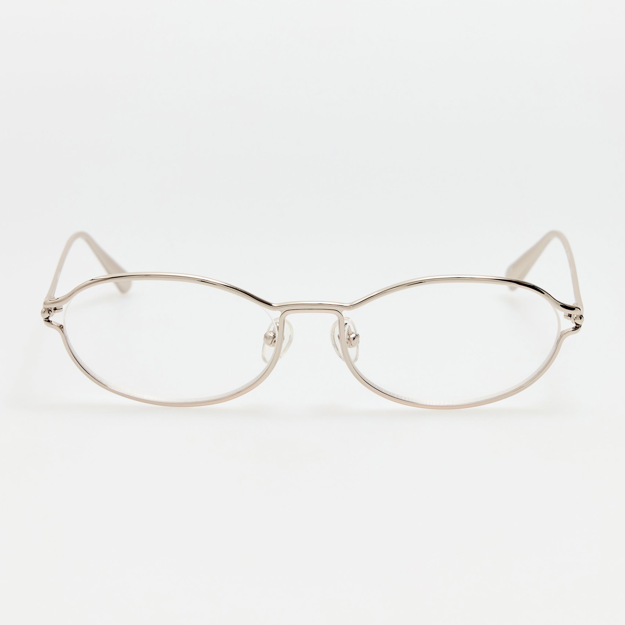 Oval Optical in Silver - LINDA FARROW-Optical Frame-