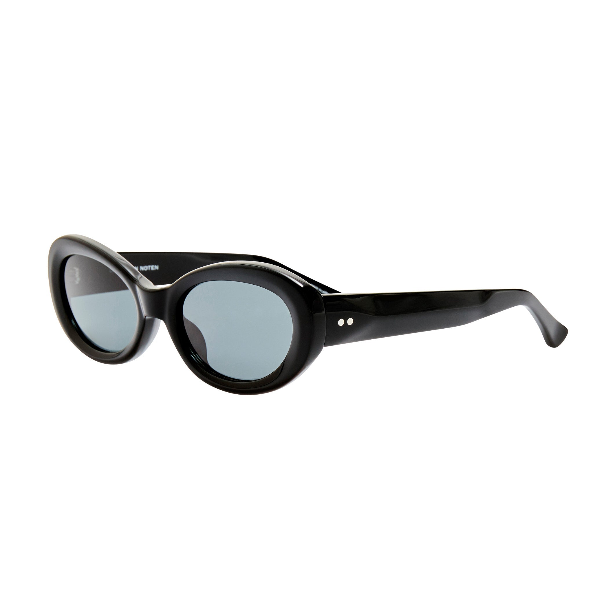 Oval Sunglasses in Black - LINDA FARROW - Sunglasses -