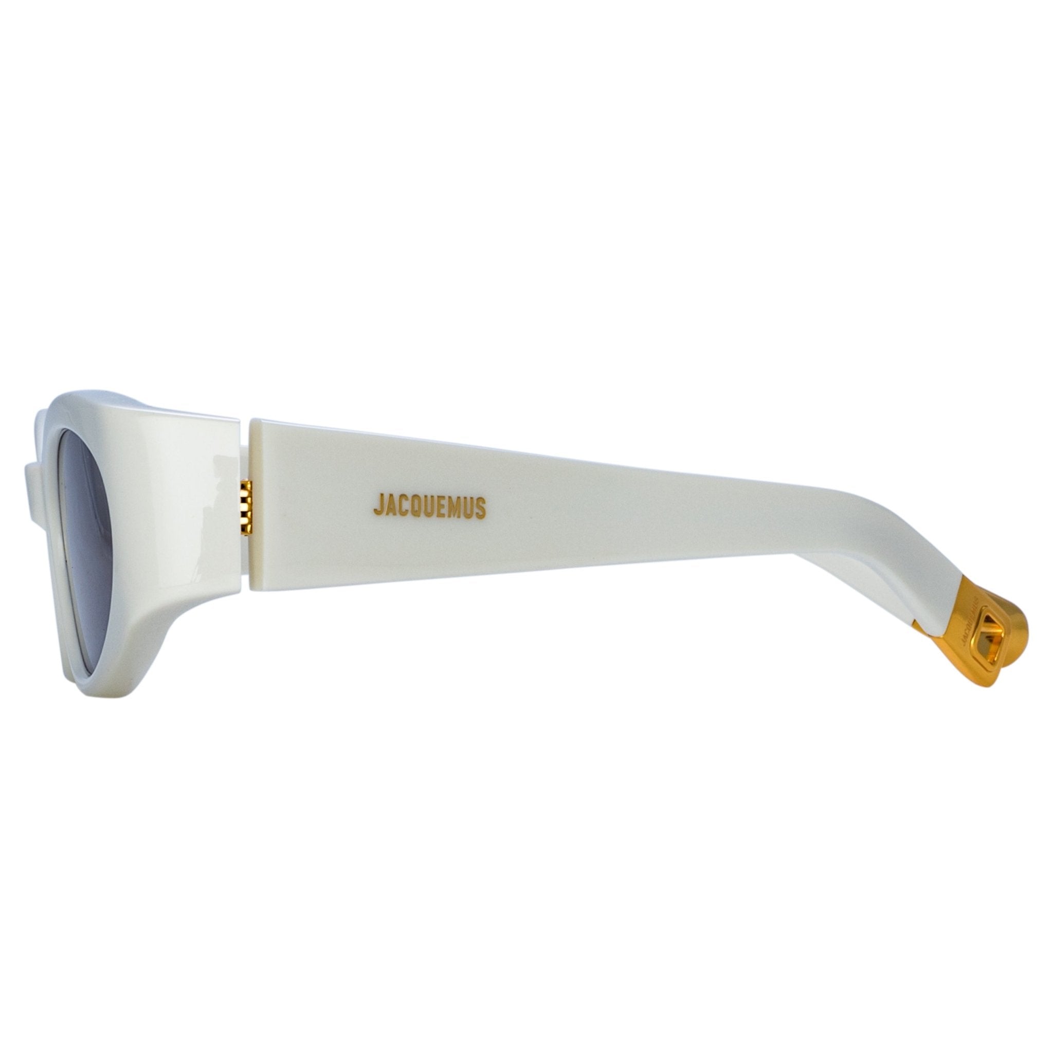 Ovalo Oval Sunglasses in White - LINDA FARROW - Sunglasses -