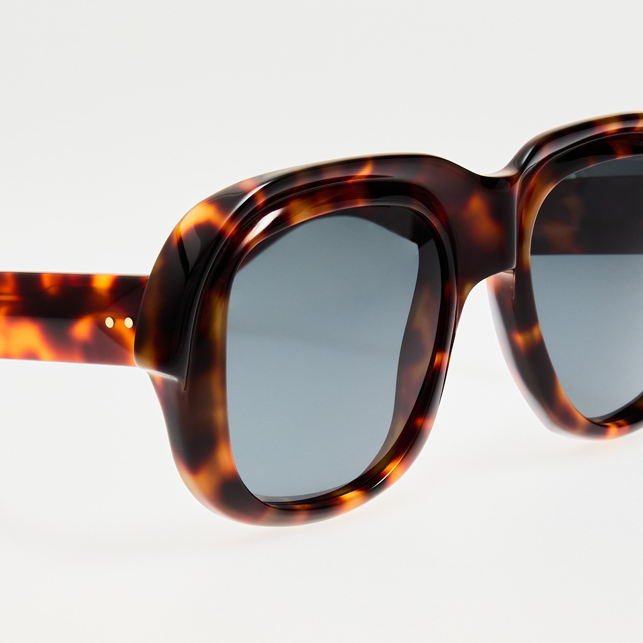 Oversize Sunglasses in Tortoiseshell - LINDA FARROW - Sunglasses -