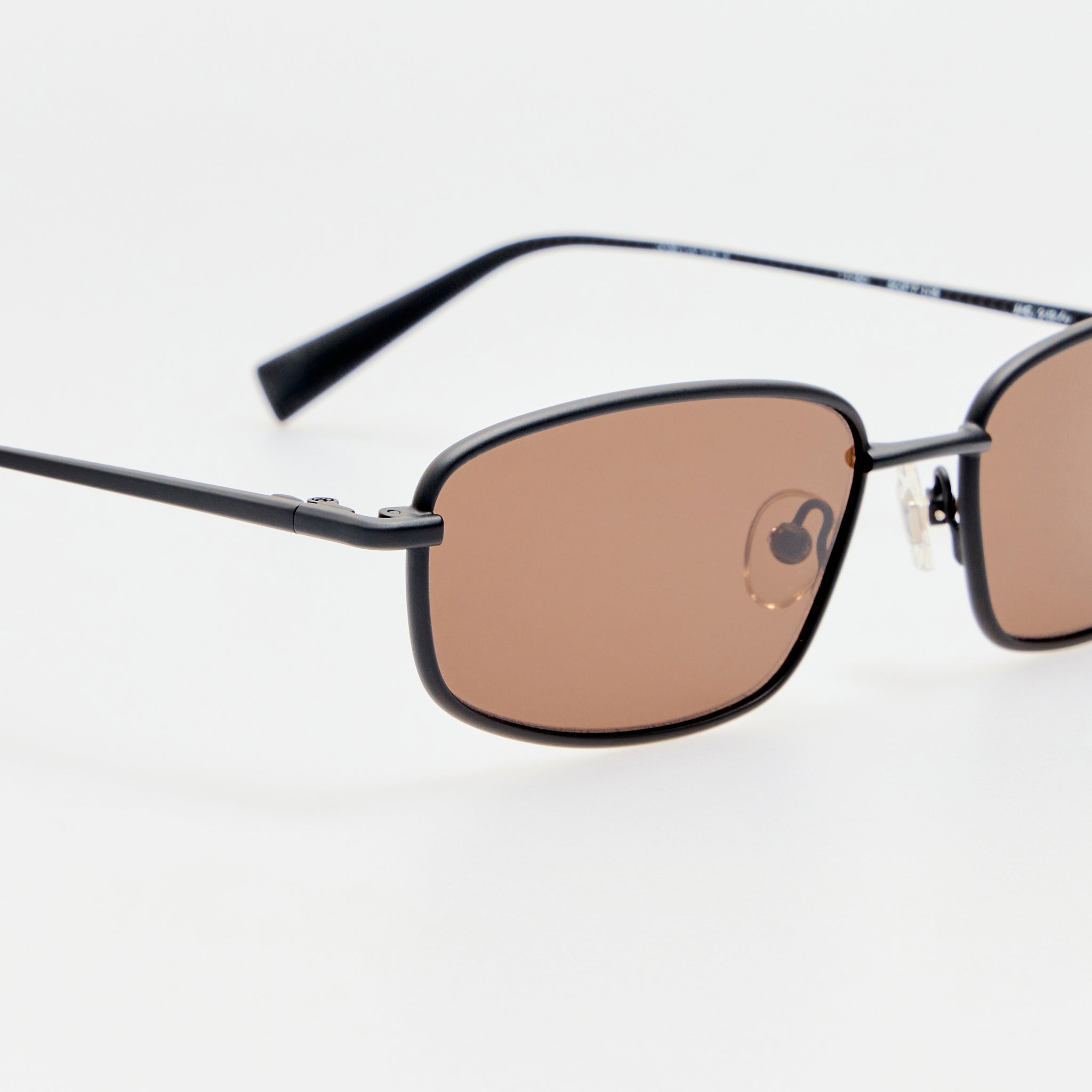 Palma Sunglasses in Black and Chocolate - LINDA FARROW-Sunglasses-