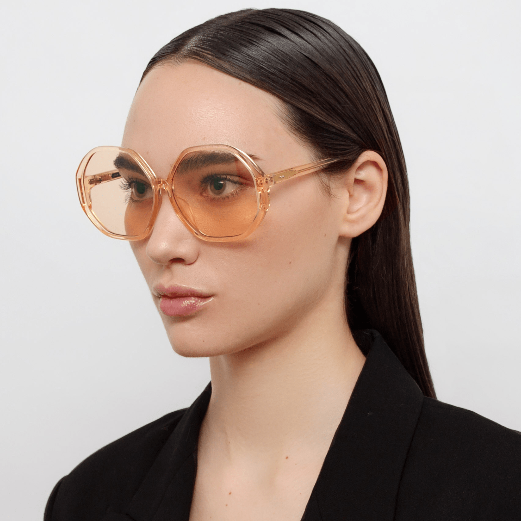 Paloma Sunglasses in Orange - LINDA FARROW - Sunglasses -