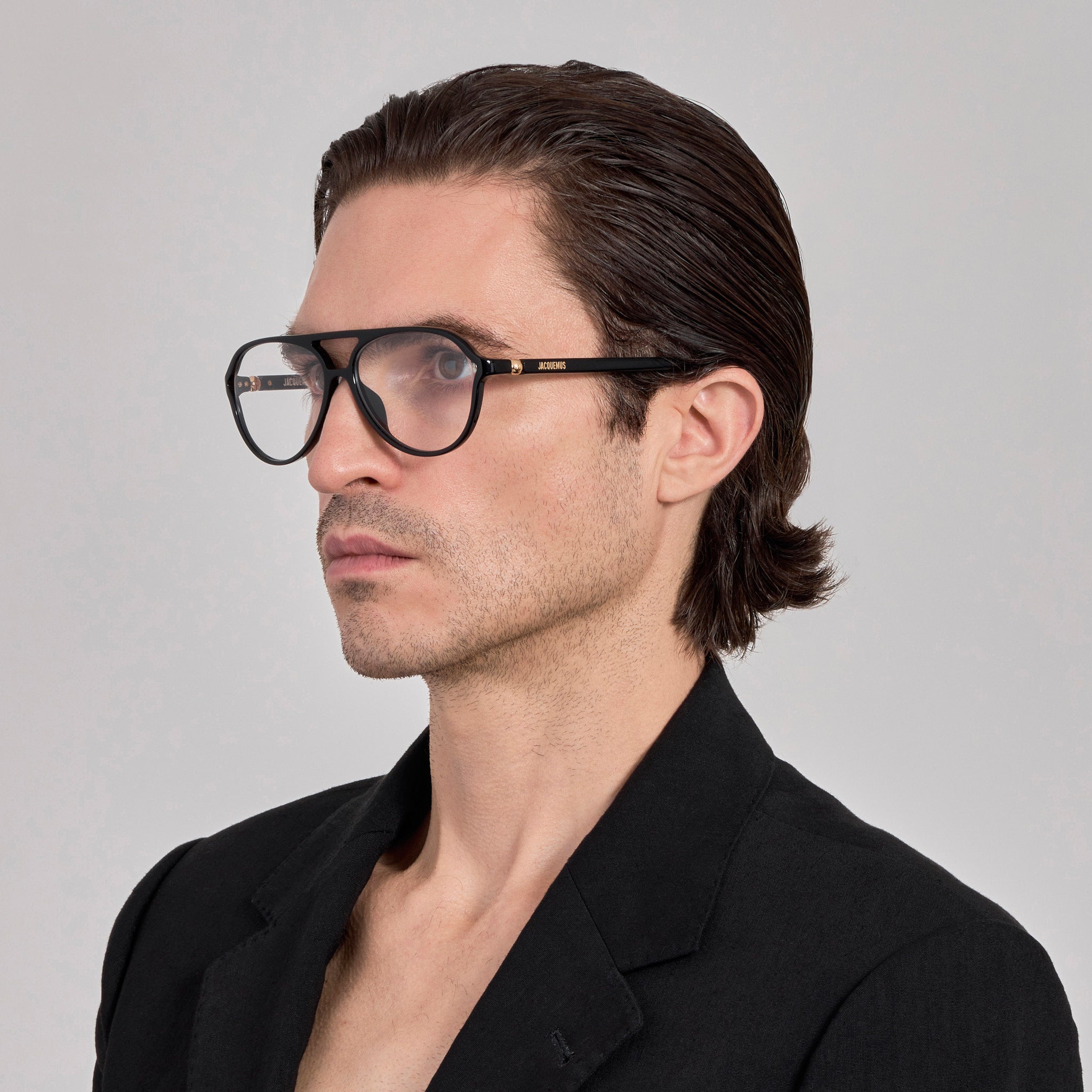 Pastro Optical in Black - LINDA FARROW - Optical Frame -
