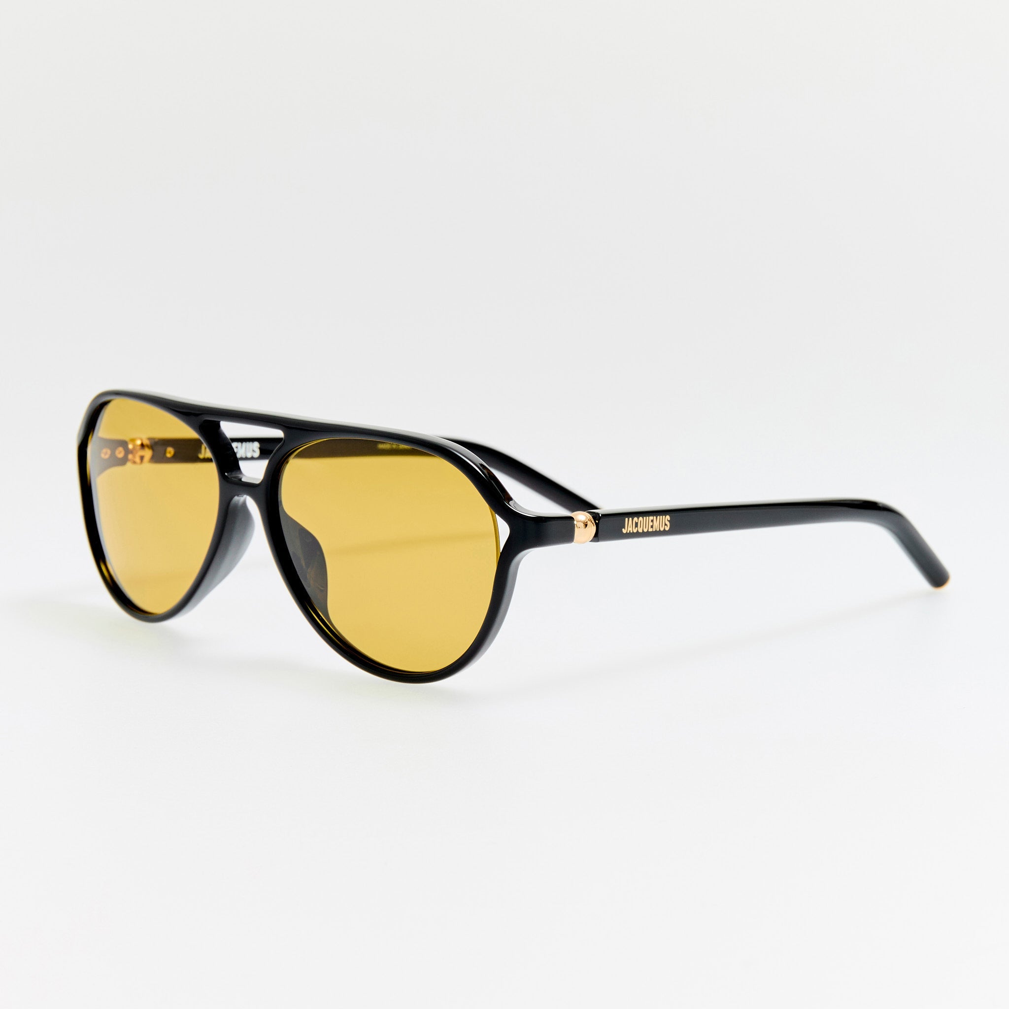 Pastro Sunglasses in Black and Yellow - LINDA FARROW - Sunglasses -