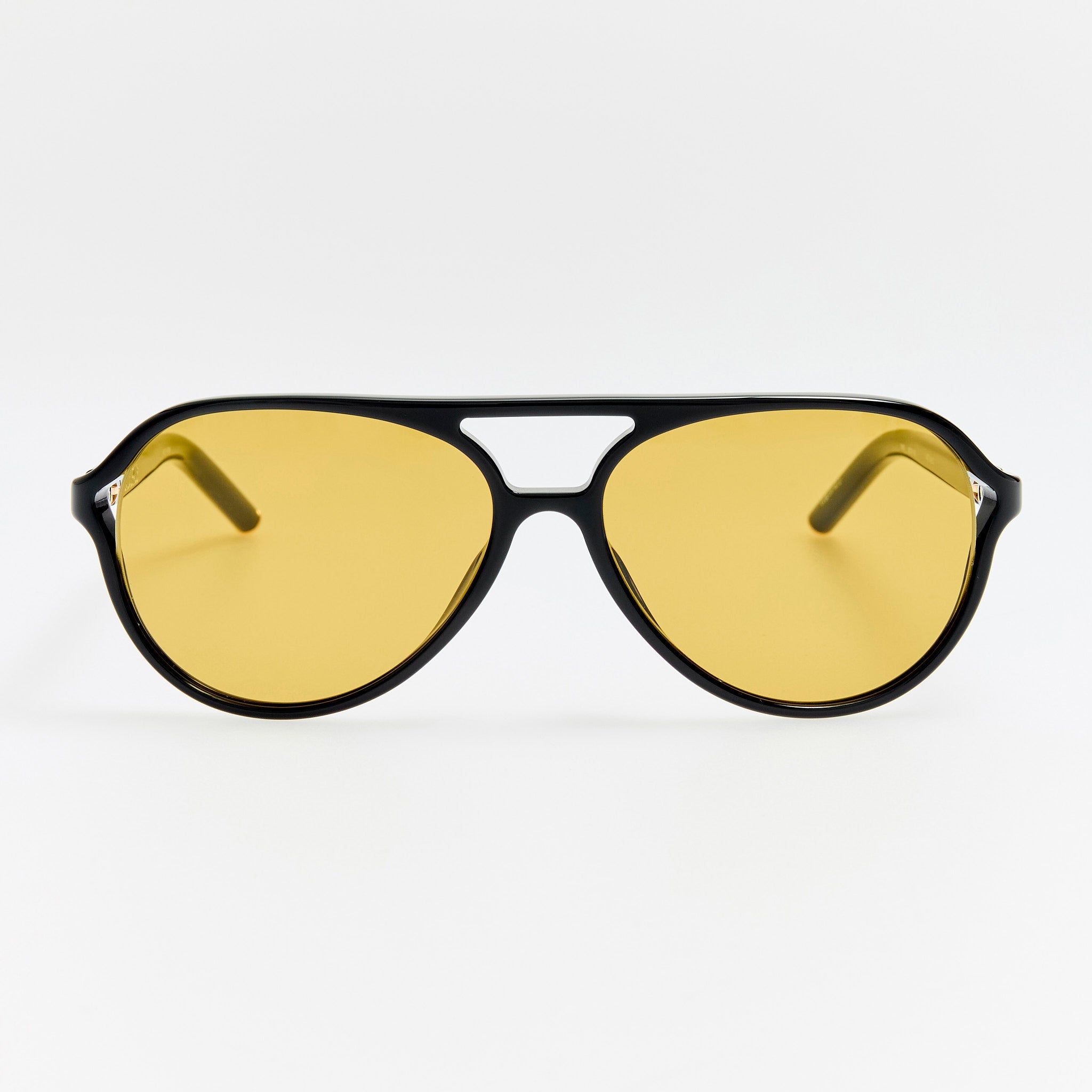 Pastro Sunglasses in Black and Yellow - LINDA FARROW - Sunglasses -
