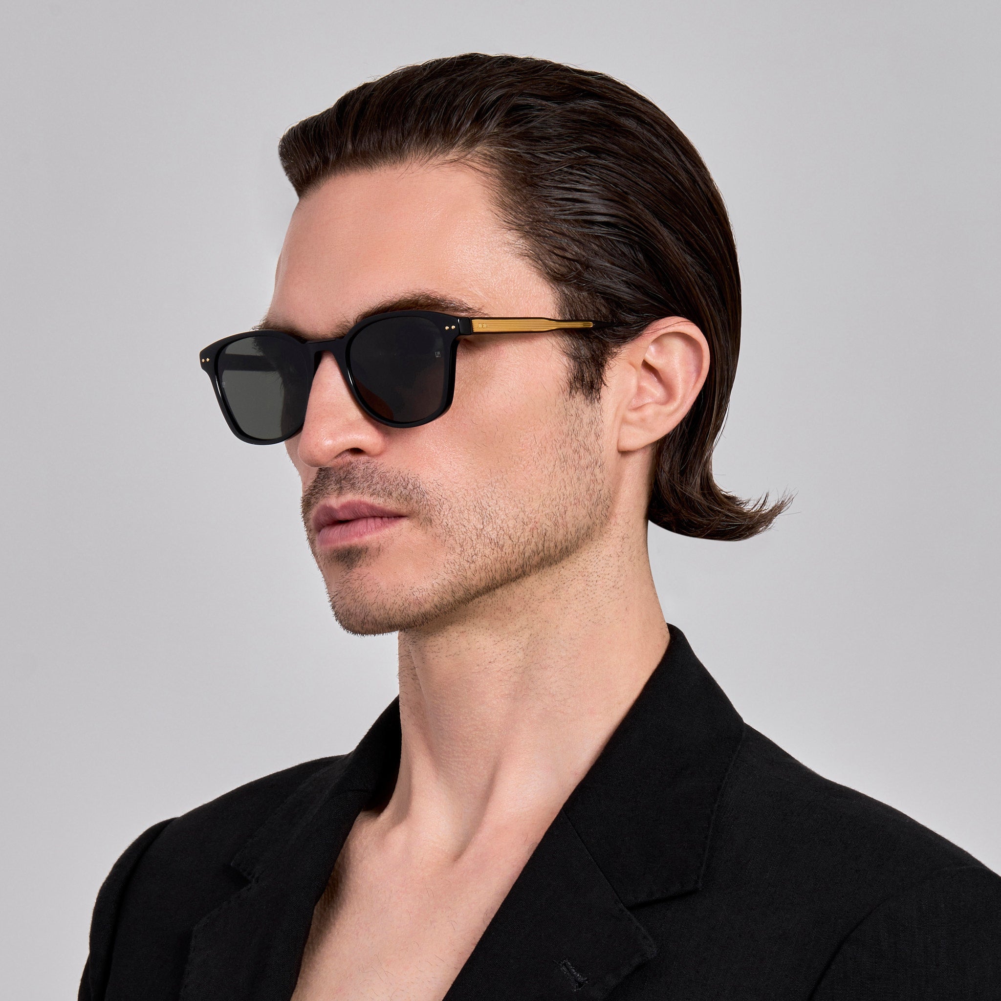 Paulson Sunglasses in Black - LINDA FARROW - Sunglasses -