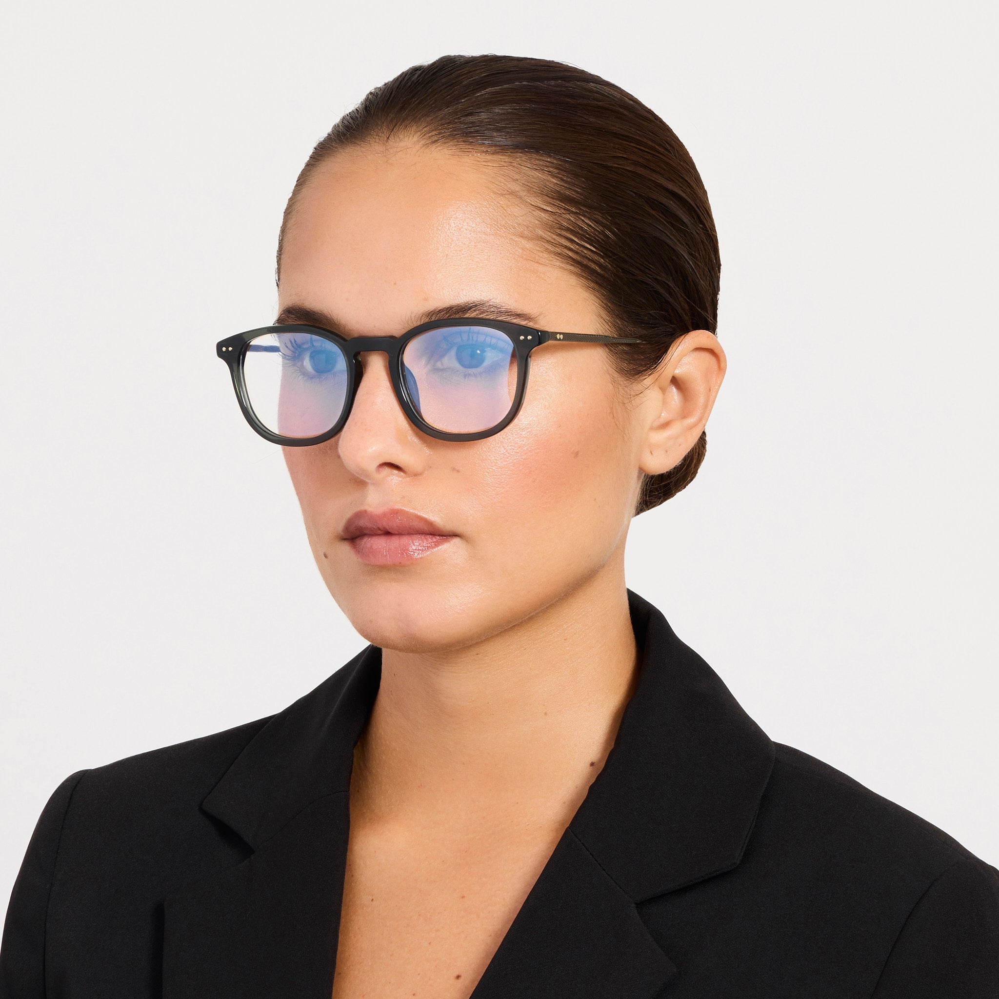 Pax Optical in Antique Gold and Green - LINDA FARROW - Optical Frame -