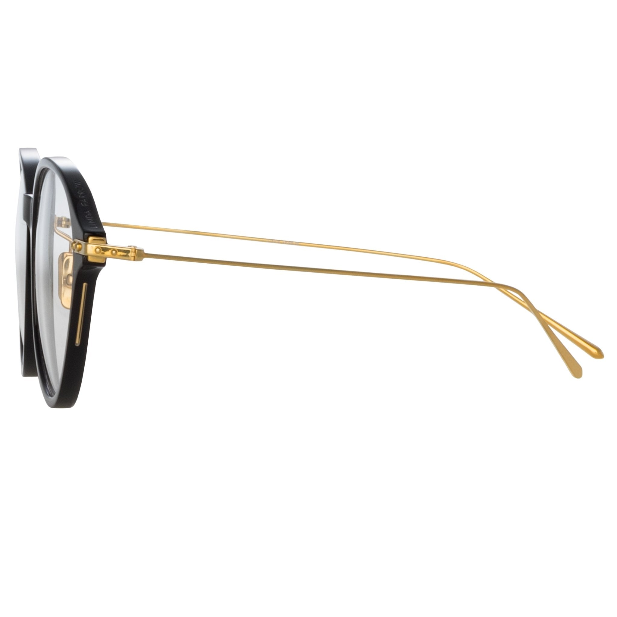 Pearce Optical Frame in Black - LINDA FARROW - Optical Frame -