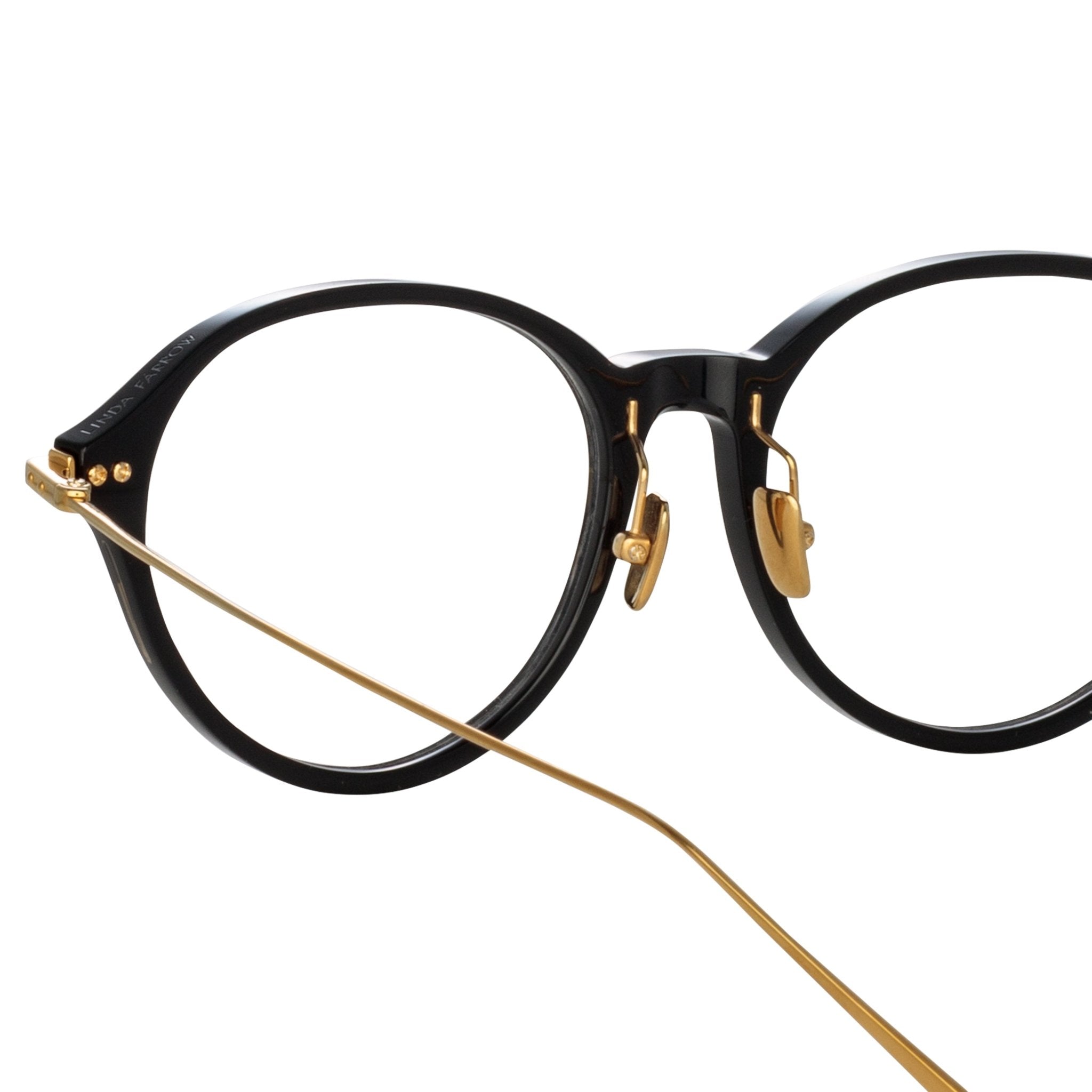 Pearce Optical Frame in Black - LINDA FARROW - Optical Frame -