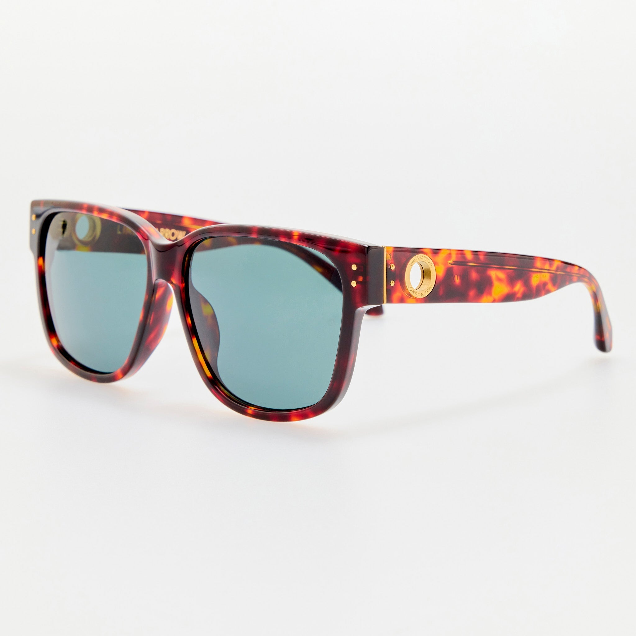 Perry Sunglasses in Tortoiseshell - LINDA FARROW - Sunglasses -