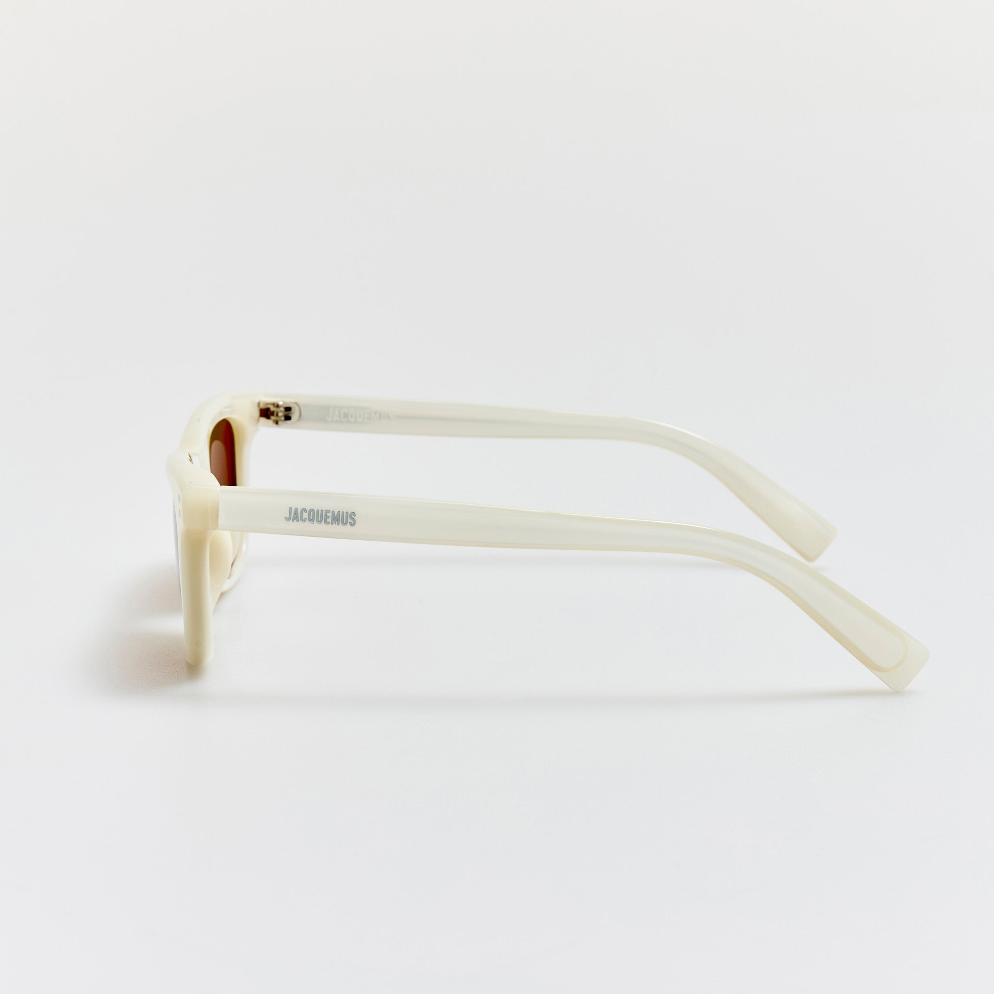 Pilotis Sunglasses in Metallic White - LINDA FARROW - Sunglasses -
