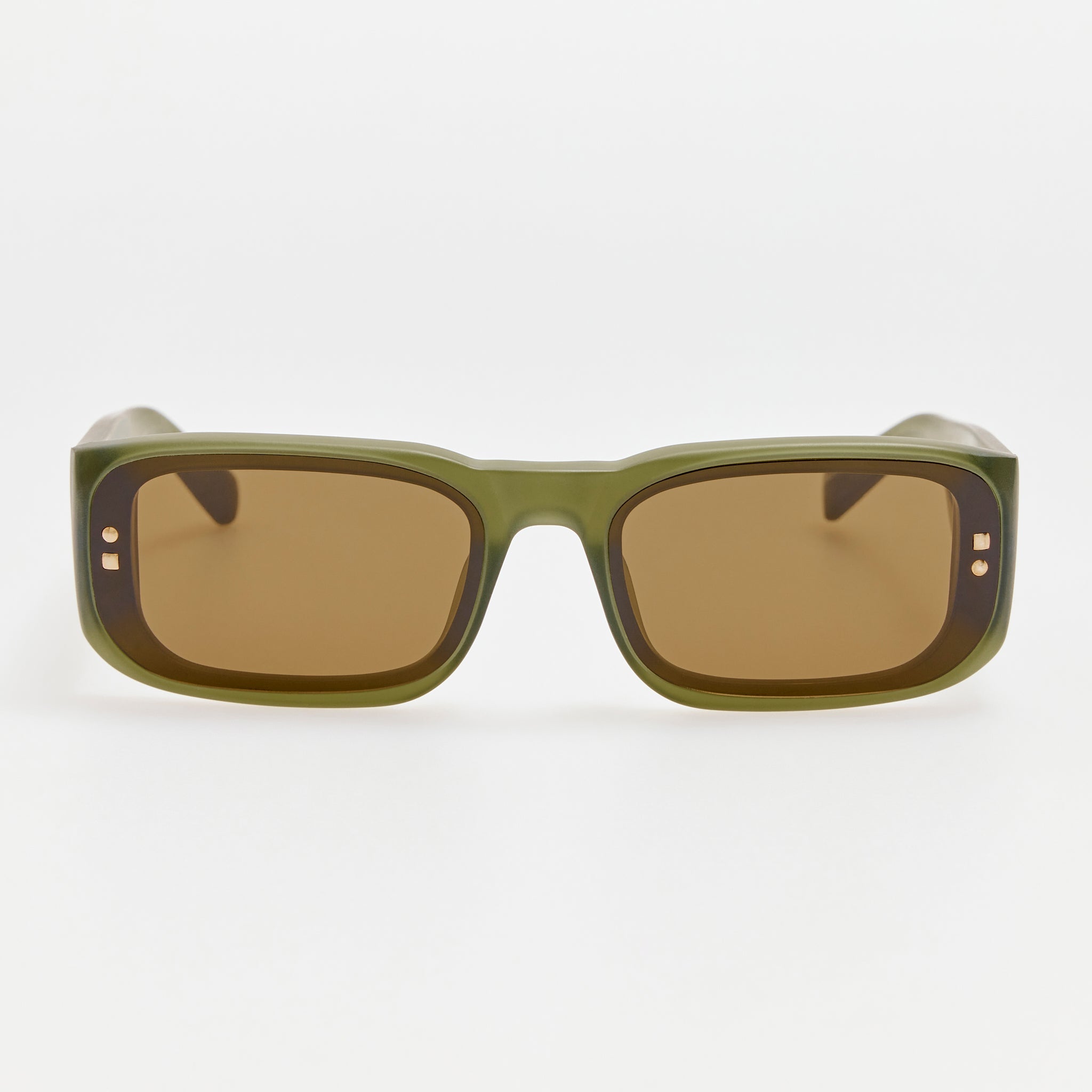 Pisco Sunglasses in Green - LINDA FARROW-Sunglasses-