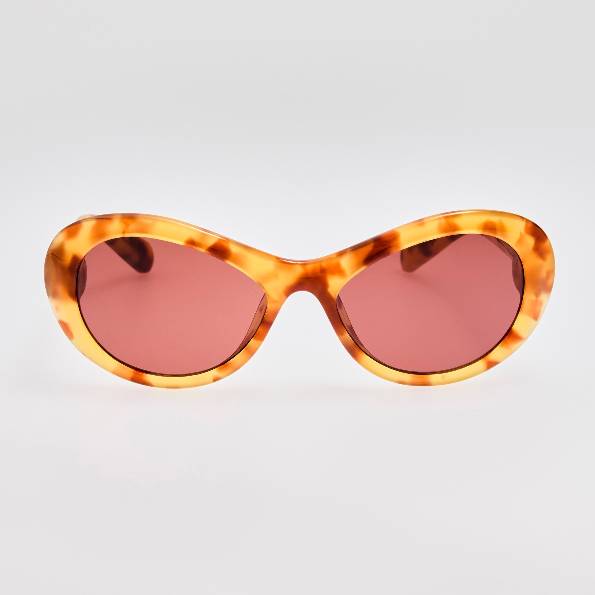 Rond Sunglasses in Beige Tortoiseshell - LINDA FARROW - Sunglasses -