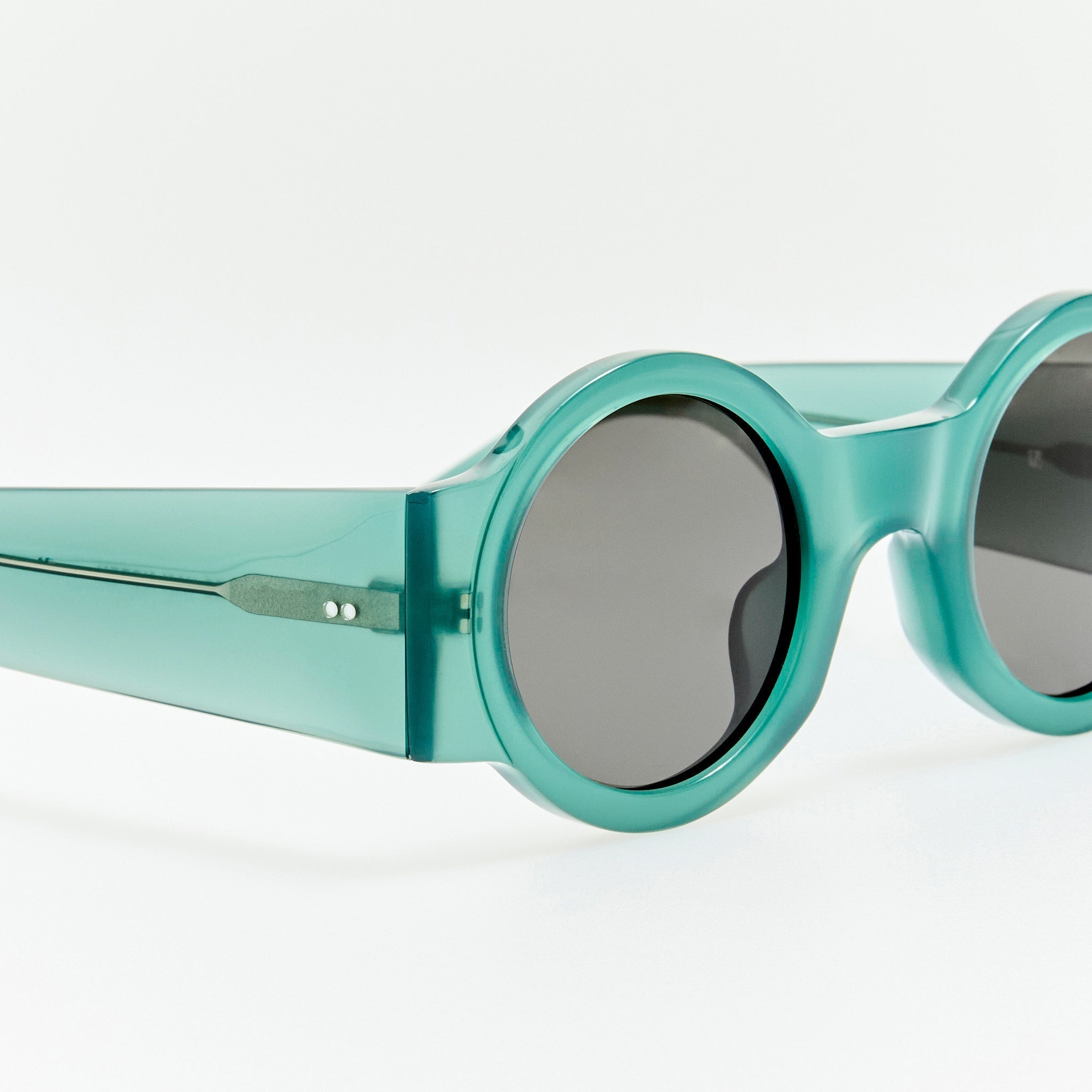 Roud Sunglasses in Teal - LINDA FARROW - Sunglasses -