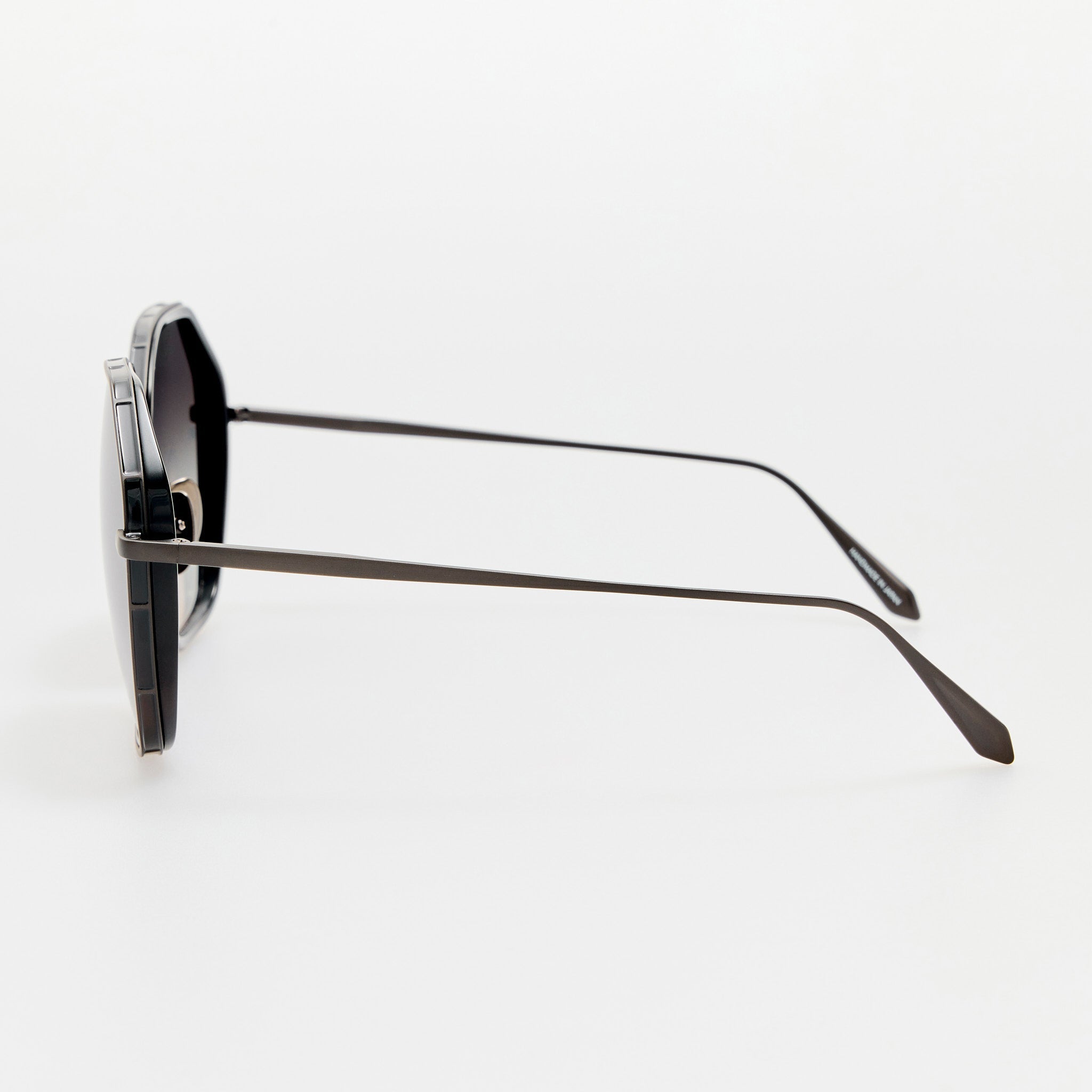 Rowe Sunglasses in Matt Nickel - LINDA FARROW - Sunglasses -