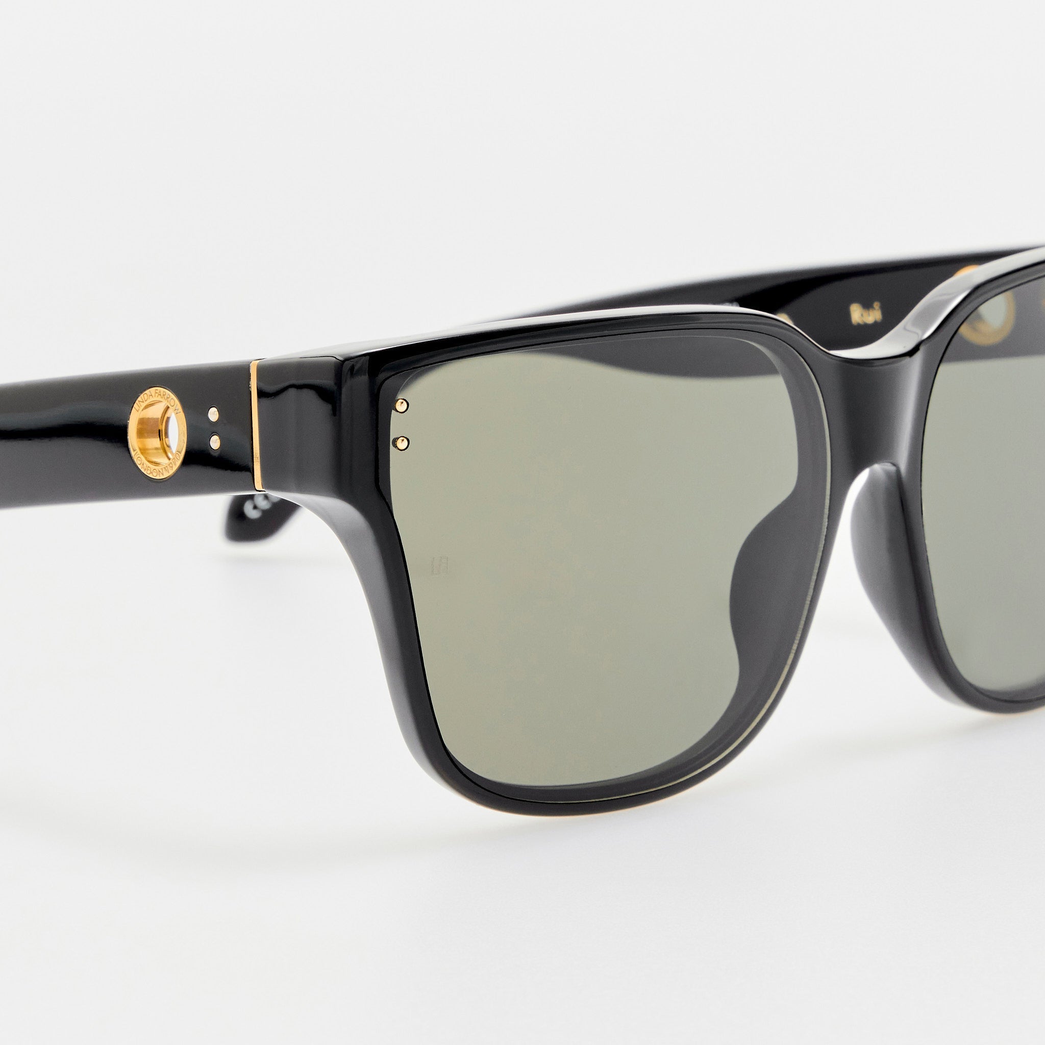 Rui Oversize Sunglasses in Black - LINDA FARROW - Sunglasses -