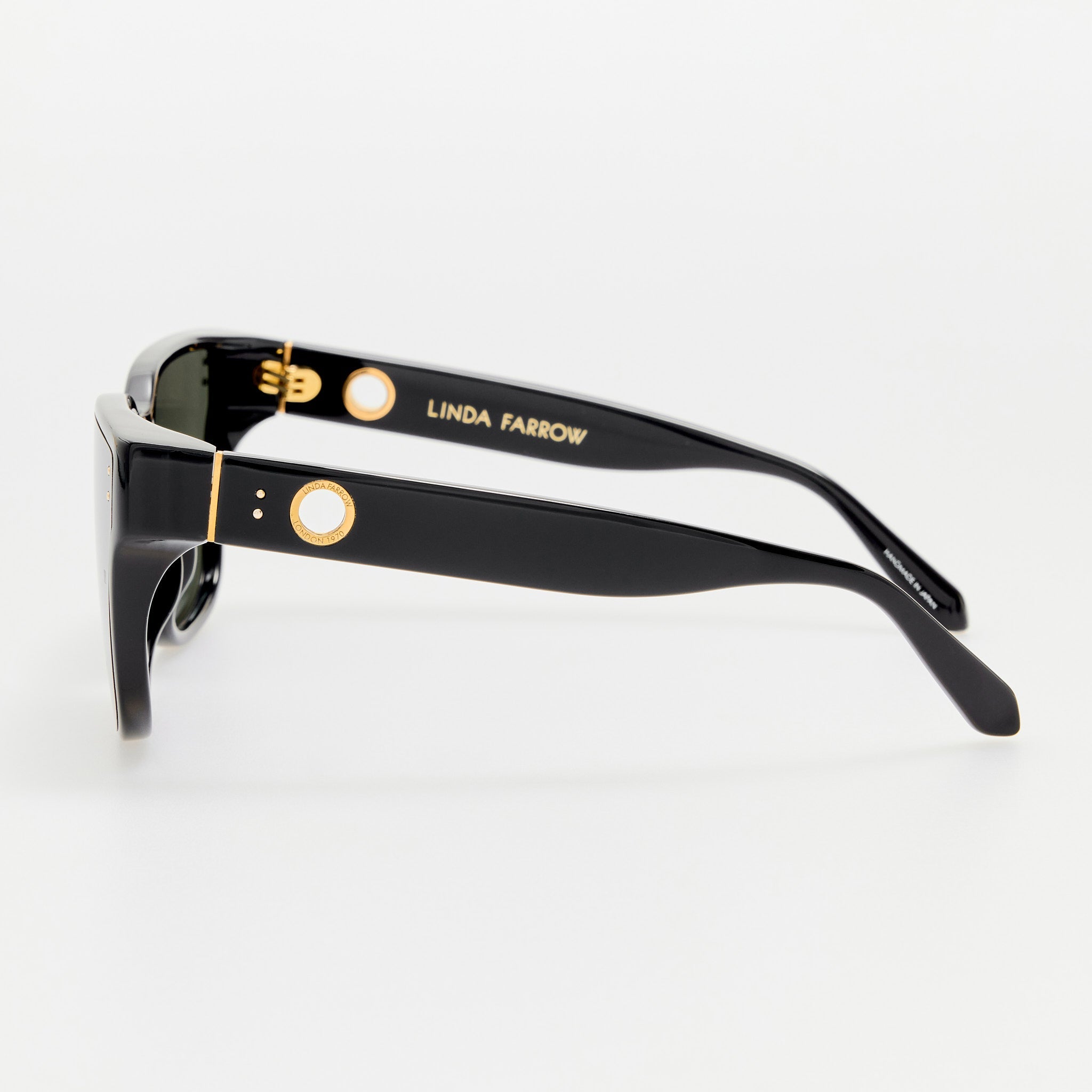 Rui Oversize Sunglasses in Black - LINDA FARROW - Sunglasses -