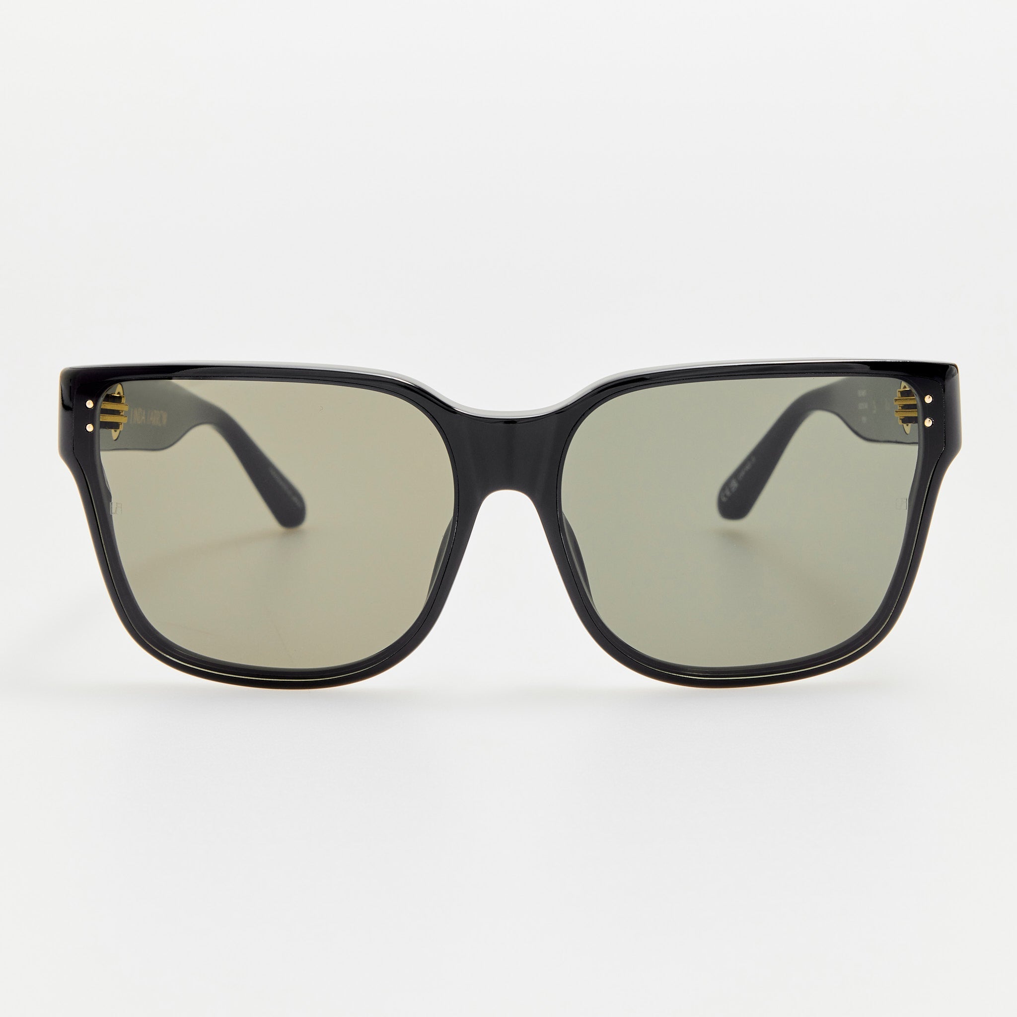 Rui Oversize Sunglasses in Black - LINDA FARROW - Sunglasses -
