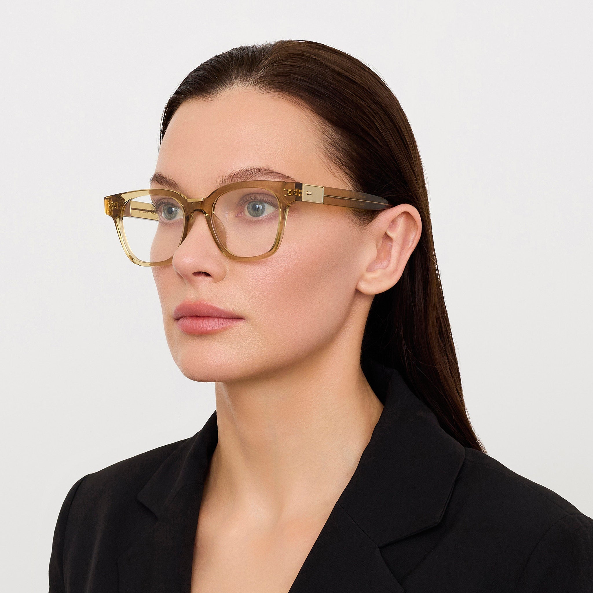 Sanchez Optical in Khaki - LINDA FARROW - Optical Frame -