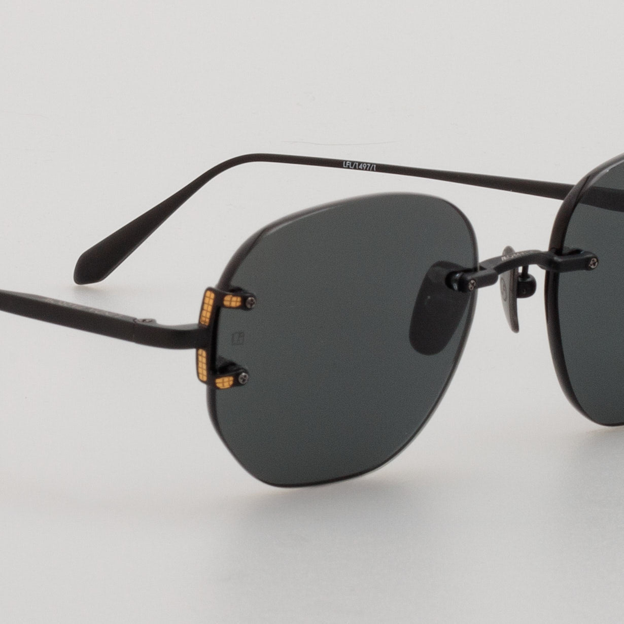 Sandor Sunglasses in Matt Nickel - LINDA FARROW - Sunglasses -