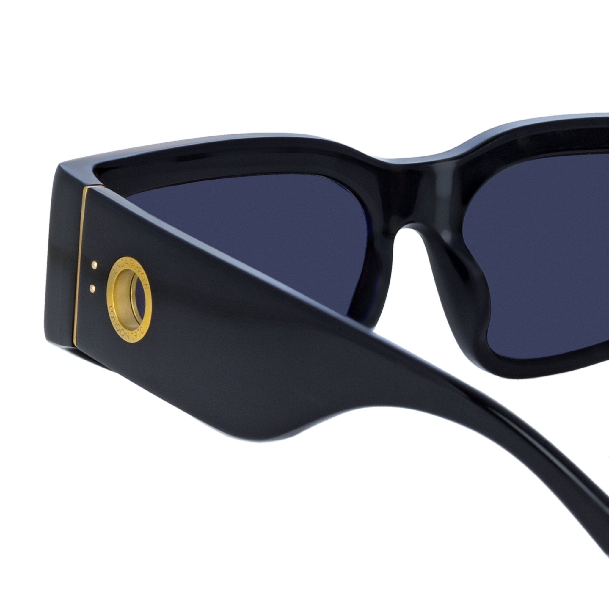 Senna Sunglasses in Black - LINDA FARROW - Sunglasses -