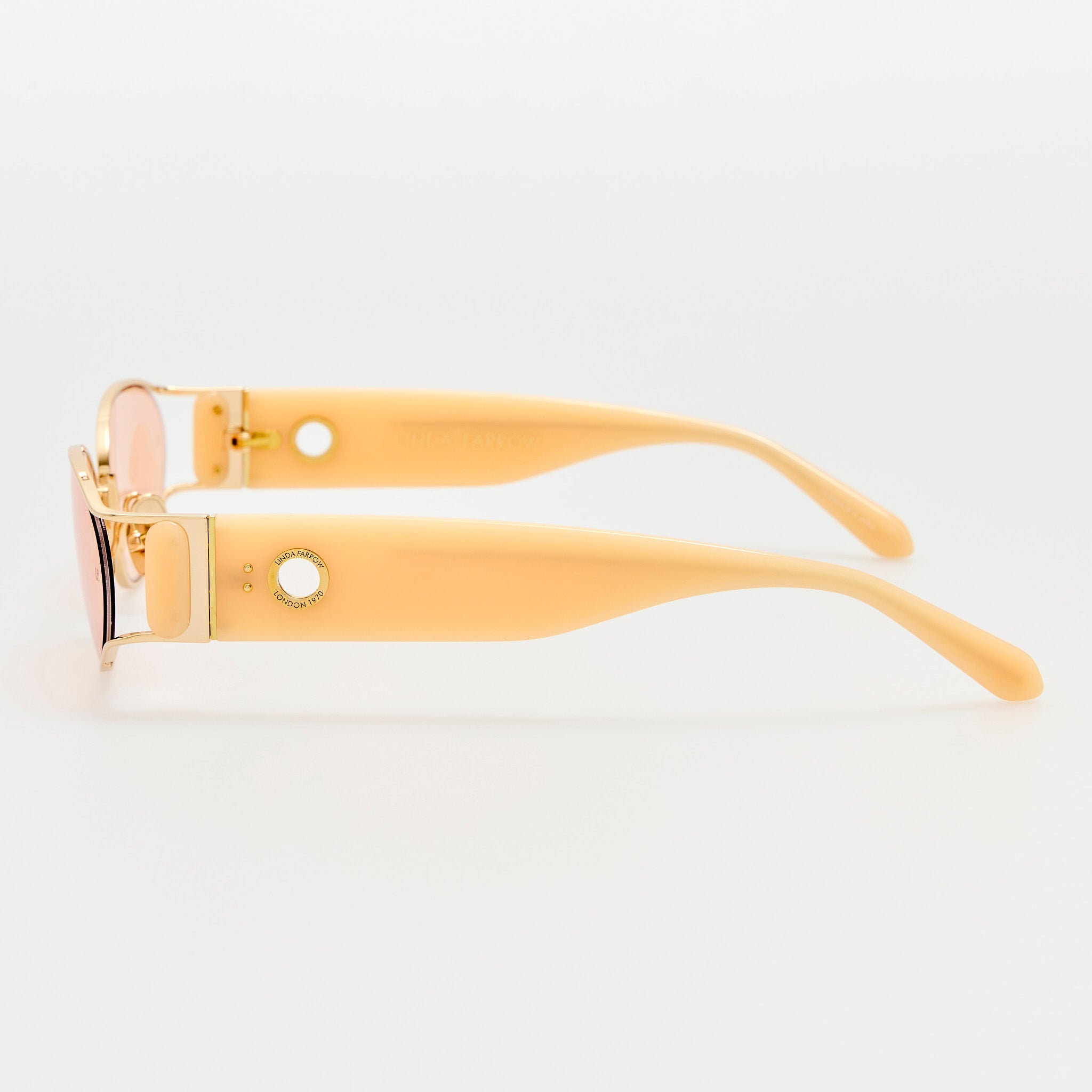 Shelby Sunglasses in Peach - LINDA FARROW - Sunglasses -