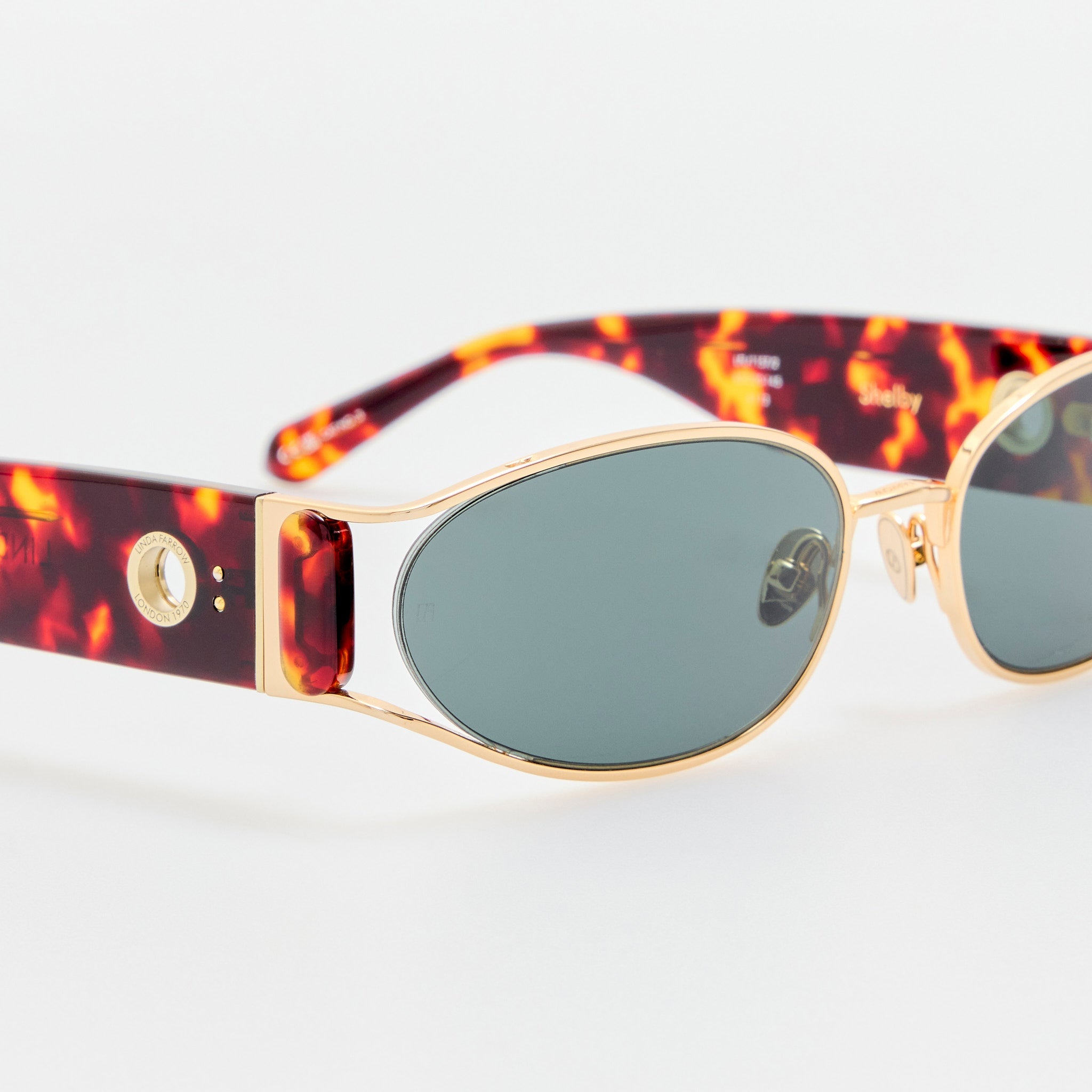 Shelby Sunglasses in Tortoiseshell - LINDA FARROW - Sunglasses -