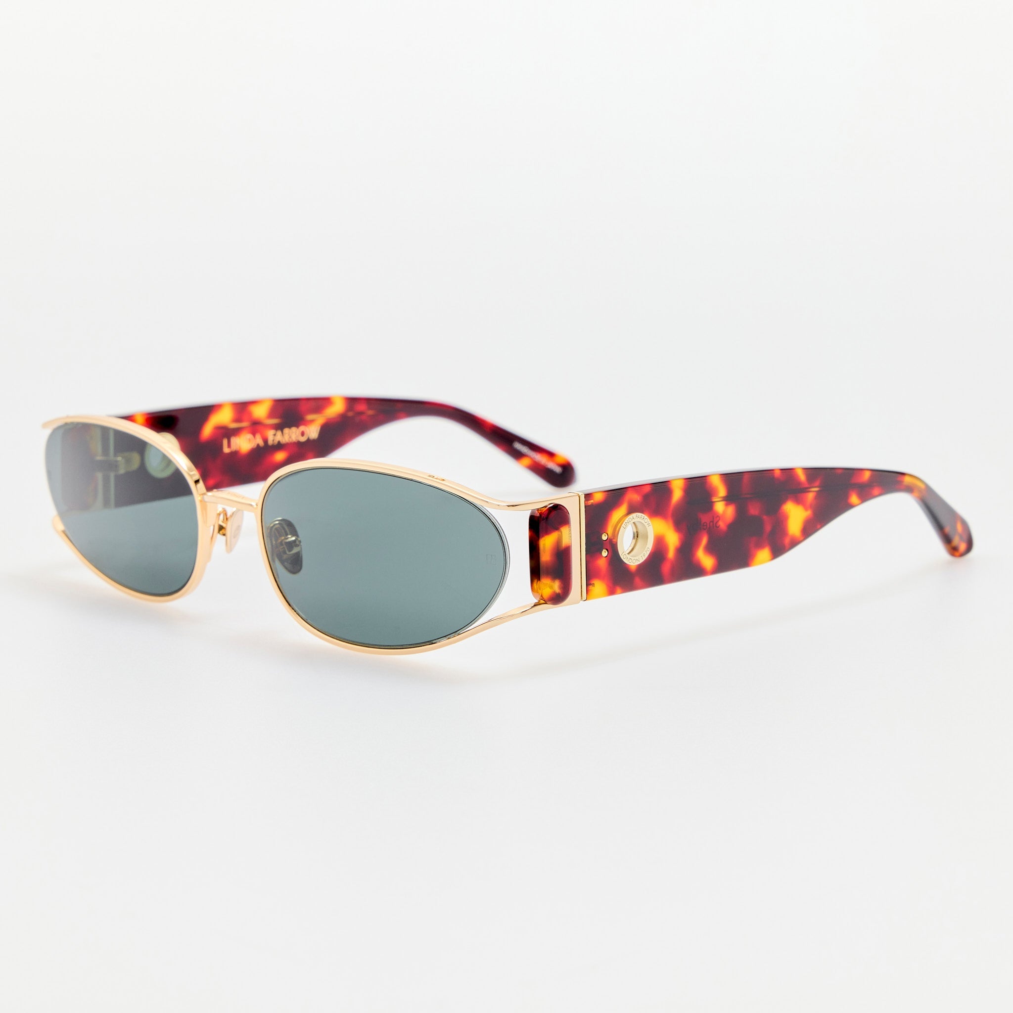 Shelby Sunglasses in Tortoiseshell - LINDA FARROW - Sunglasses -