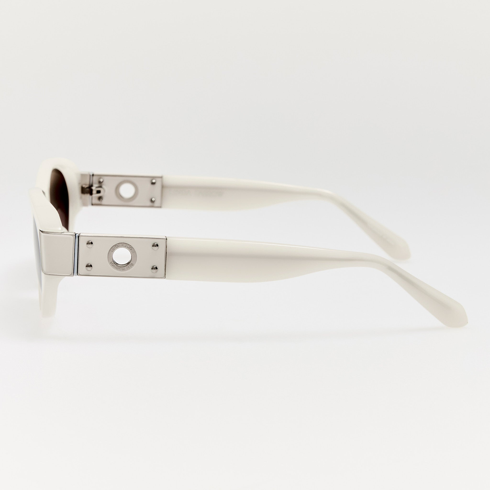 Sirena Sunglasses in Cream - LINDA FARROW - Sunglasses -