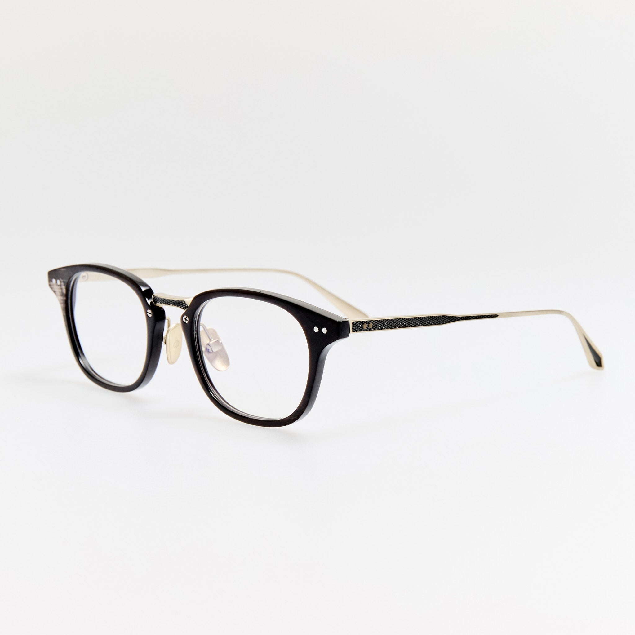 Soane Optical in Buffalo Horn and 925 Sterling Silver - LINDA FARROW - Optical Frame -