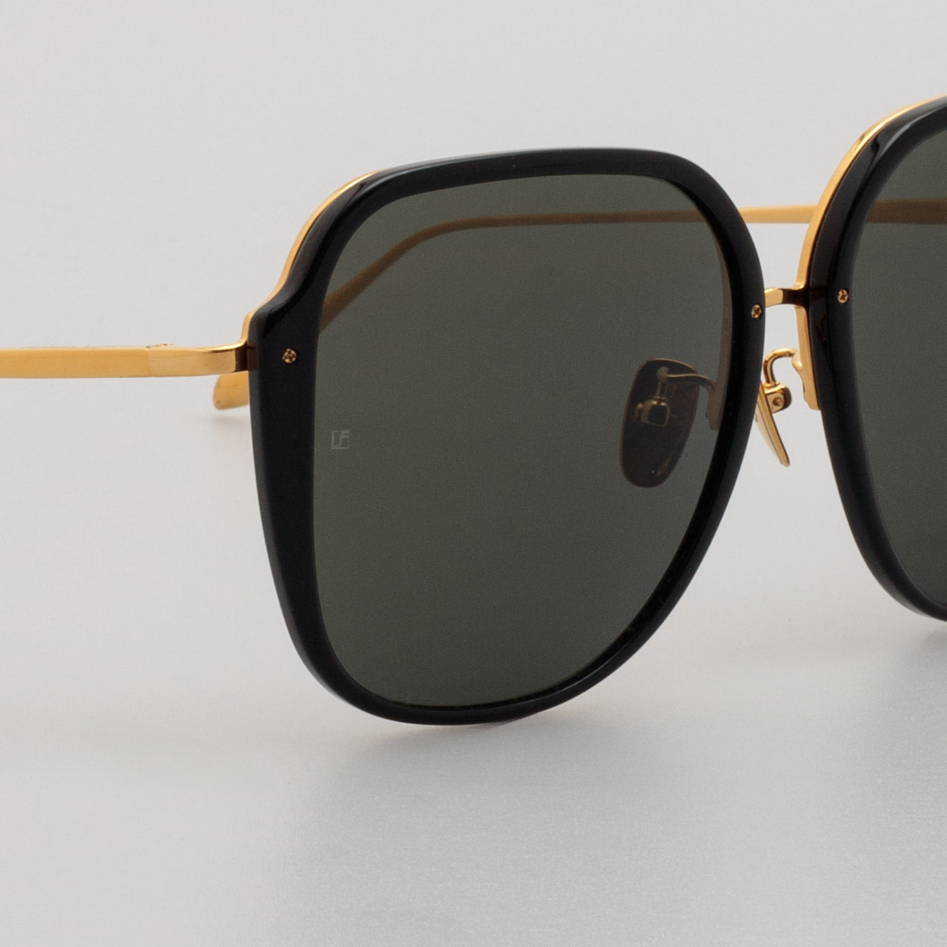Sofia Sunglasses in Black - LINDA FARROW - Sunglasses -