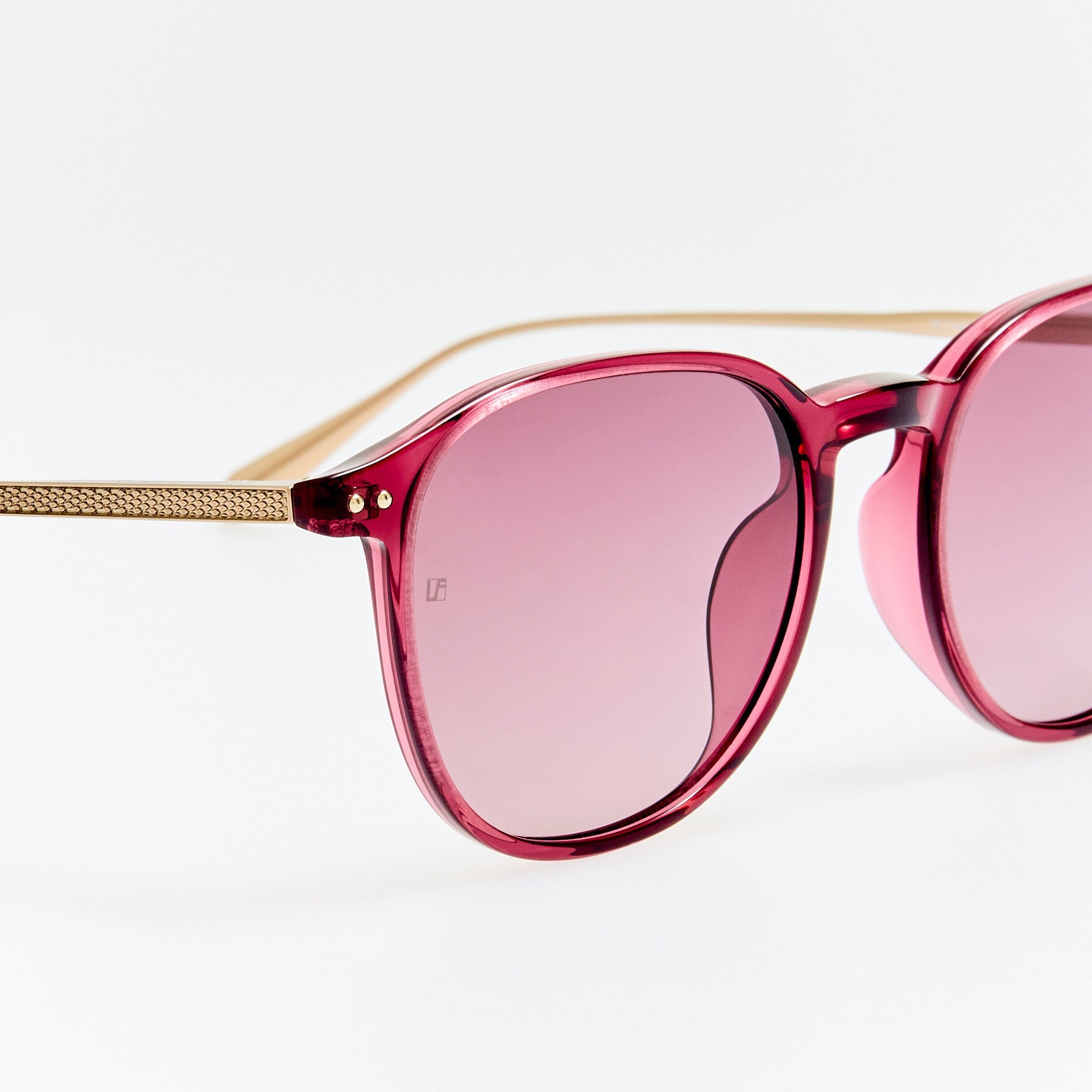 Stanley Sunglasses in Wine - LINDA FARROW - Sunglasses -