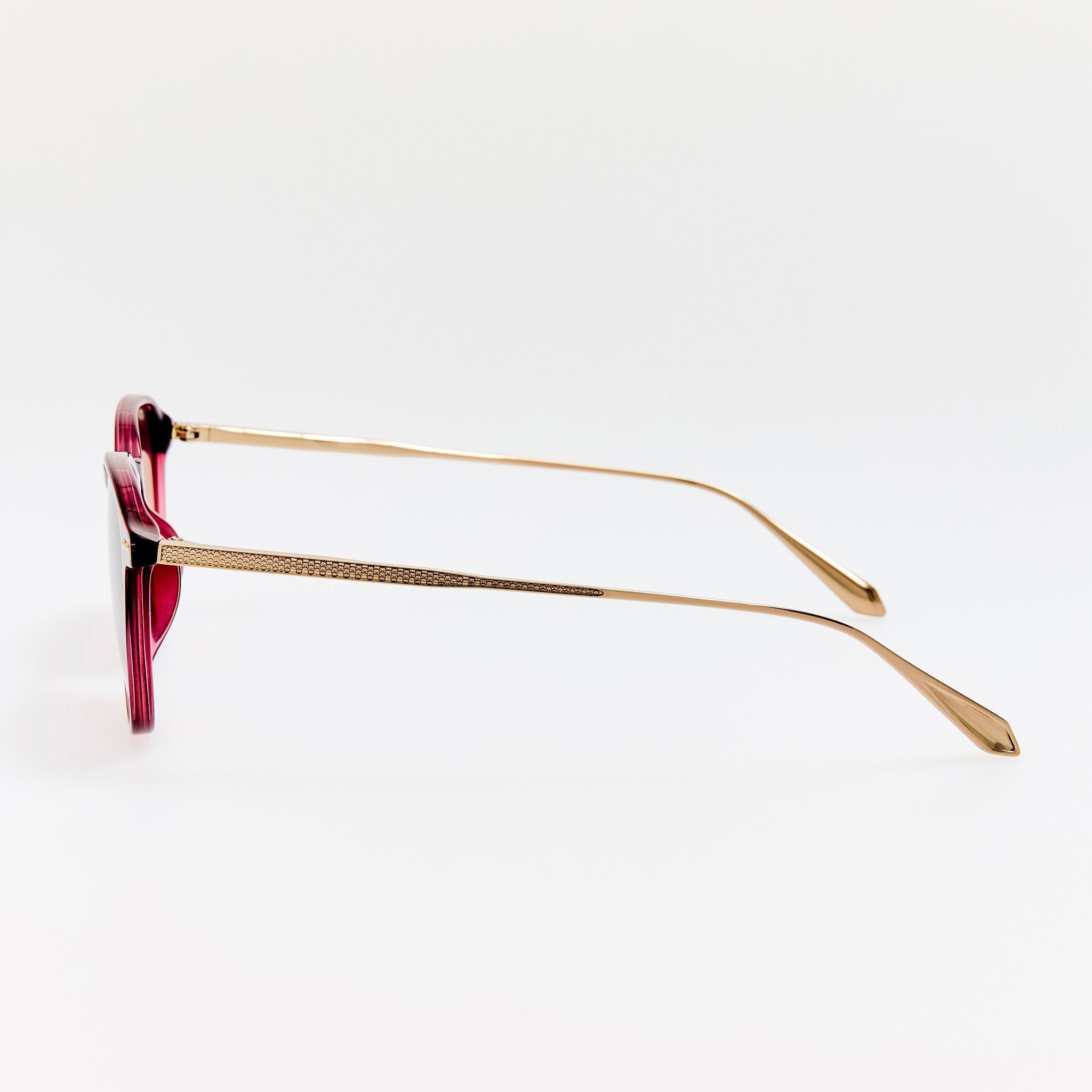Stanley Sunglasses in Wine - LINDA FARROW - Sunglasses -