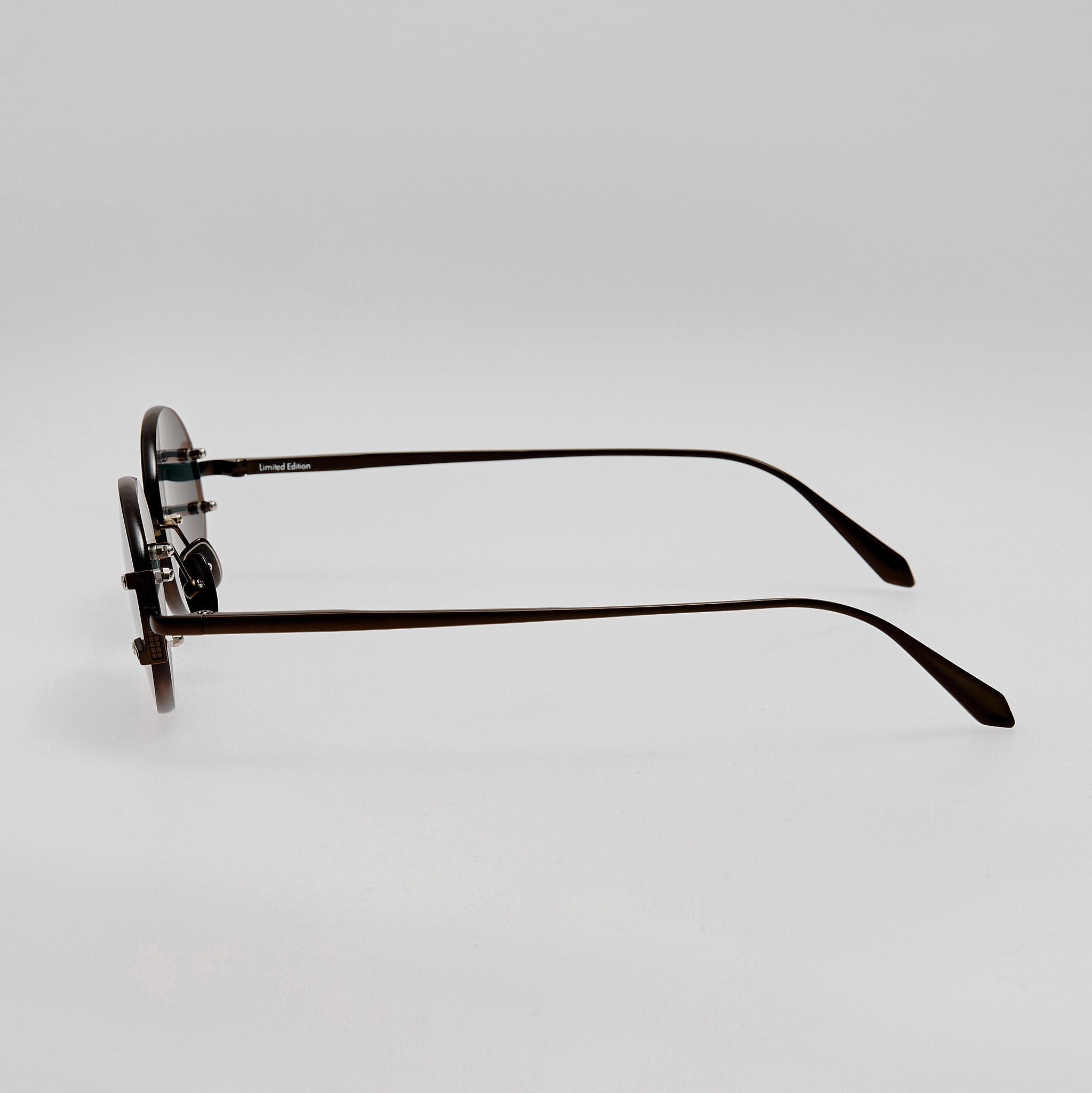 Stella Sunglasses in Matt Black Nickel - LINDA FARROW - Sunglasses -