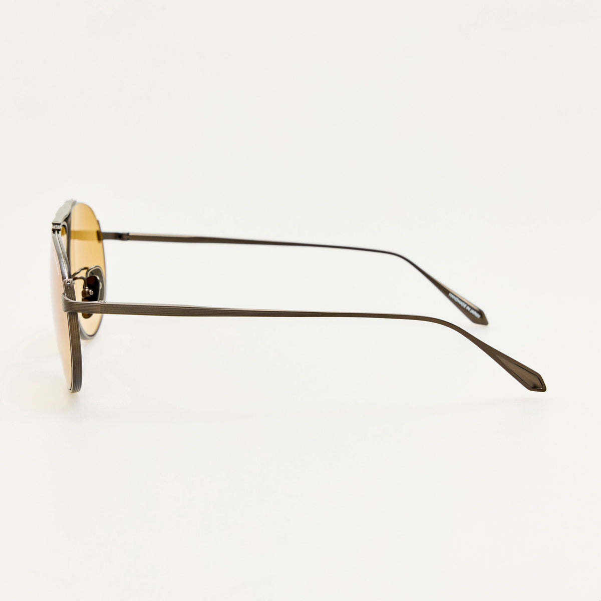 Stevie Sunglasses in Nickel and Straw - LINDA FARROW-Sunglasses-