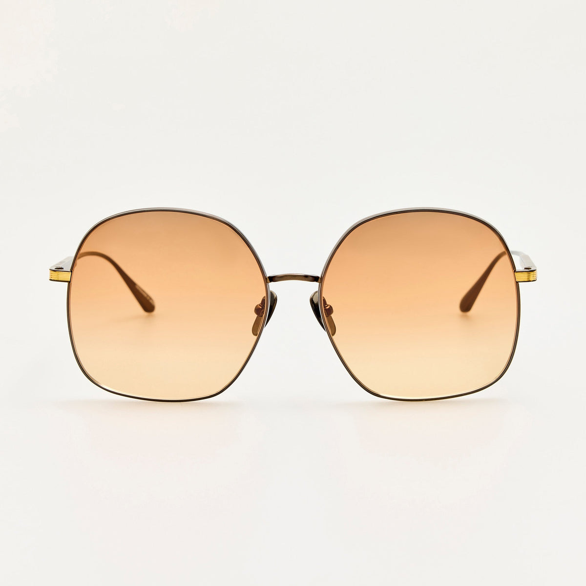 Suki Sunglasses in 22K Gold and Orange - LINDA FARROW-Sunglasses-
