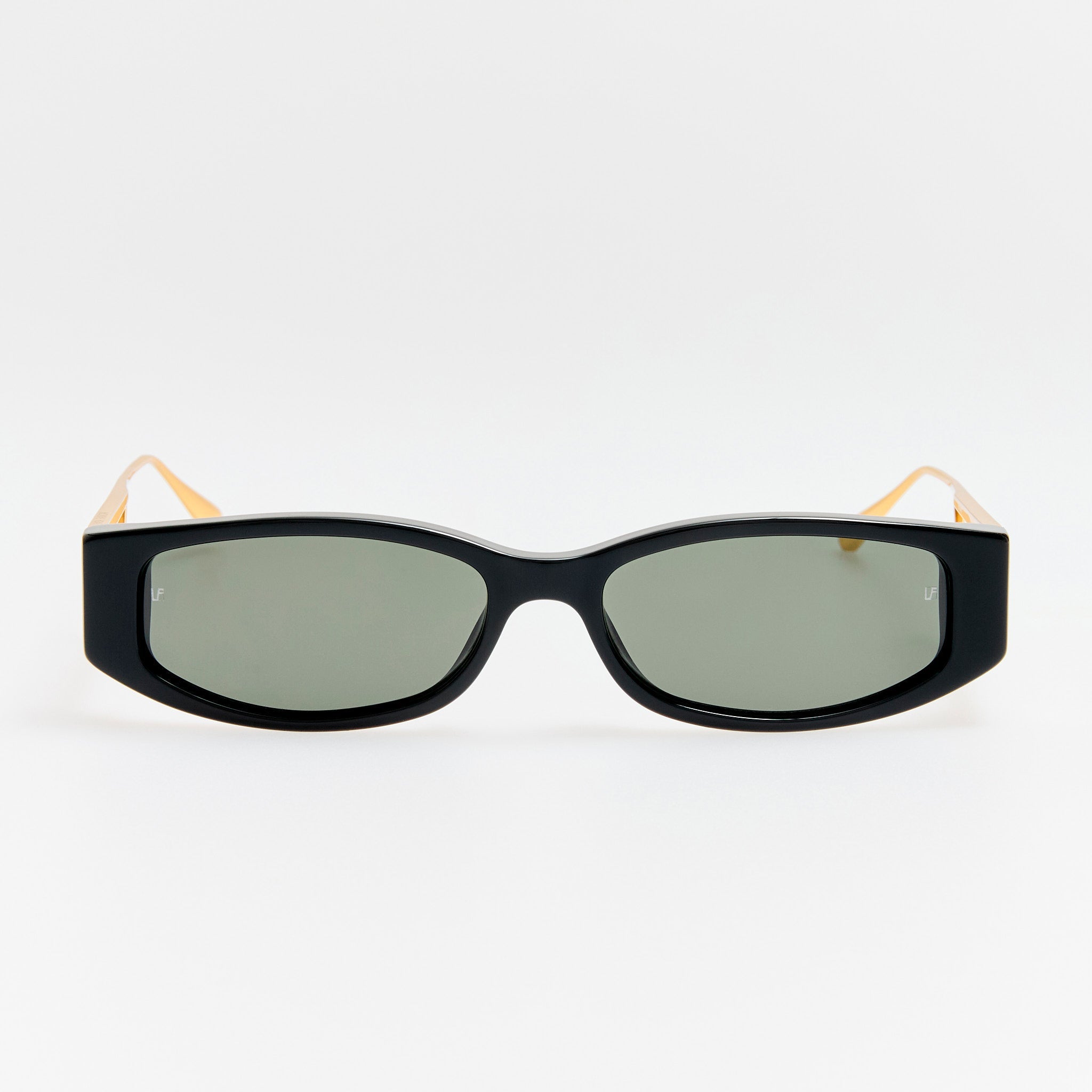Susie Vista Temple Sunglasses in Black - LINDA FARROW - Sunglasses -