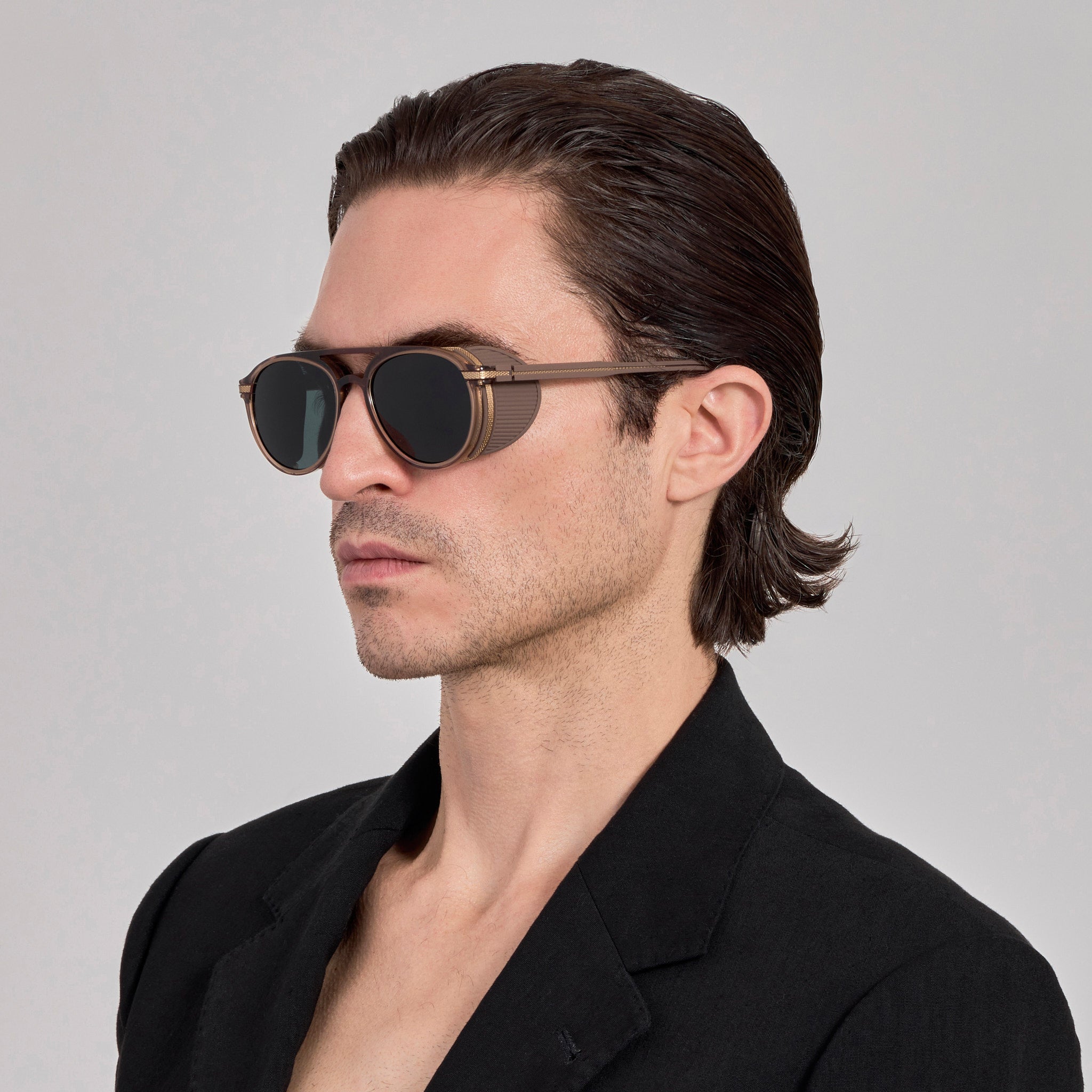 Sutton Sunglasses in Brown - LINDA FARROW - Sunglasses -