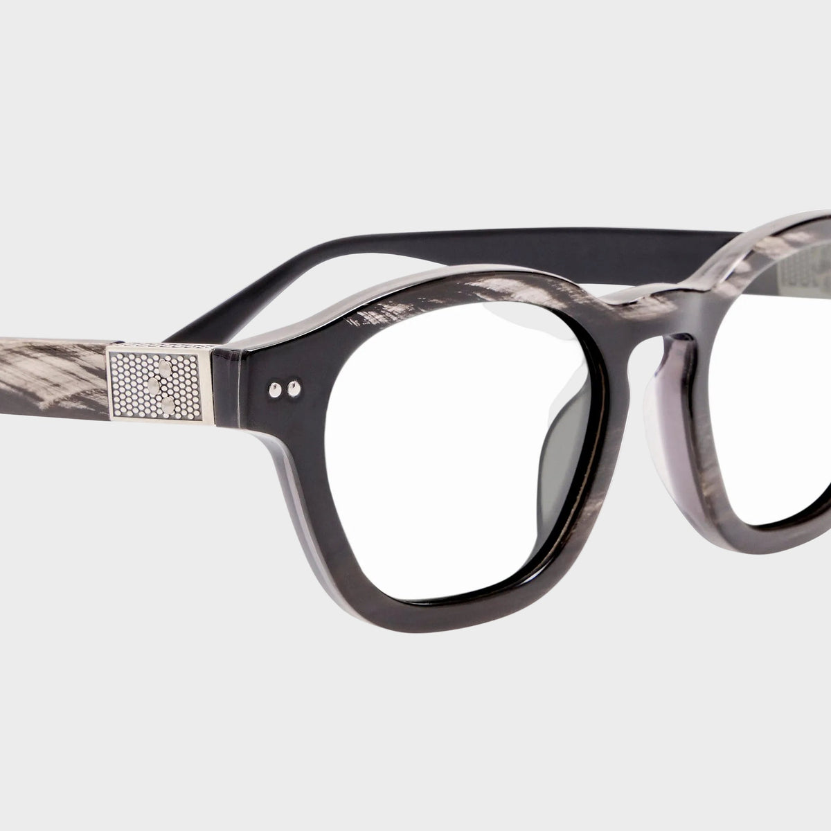 Talbot Optical in Buffalo Horn and 925 Sterling Silver - LINDA FARROW-Optical Frame-