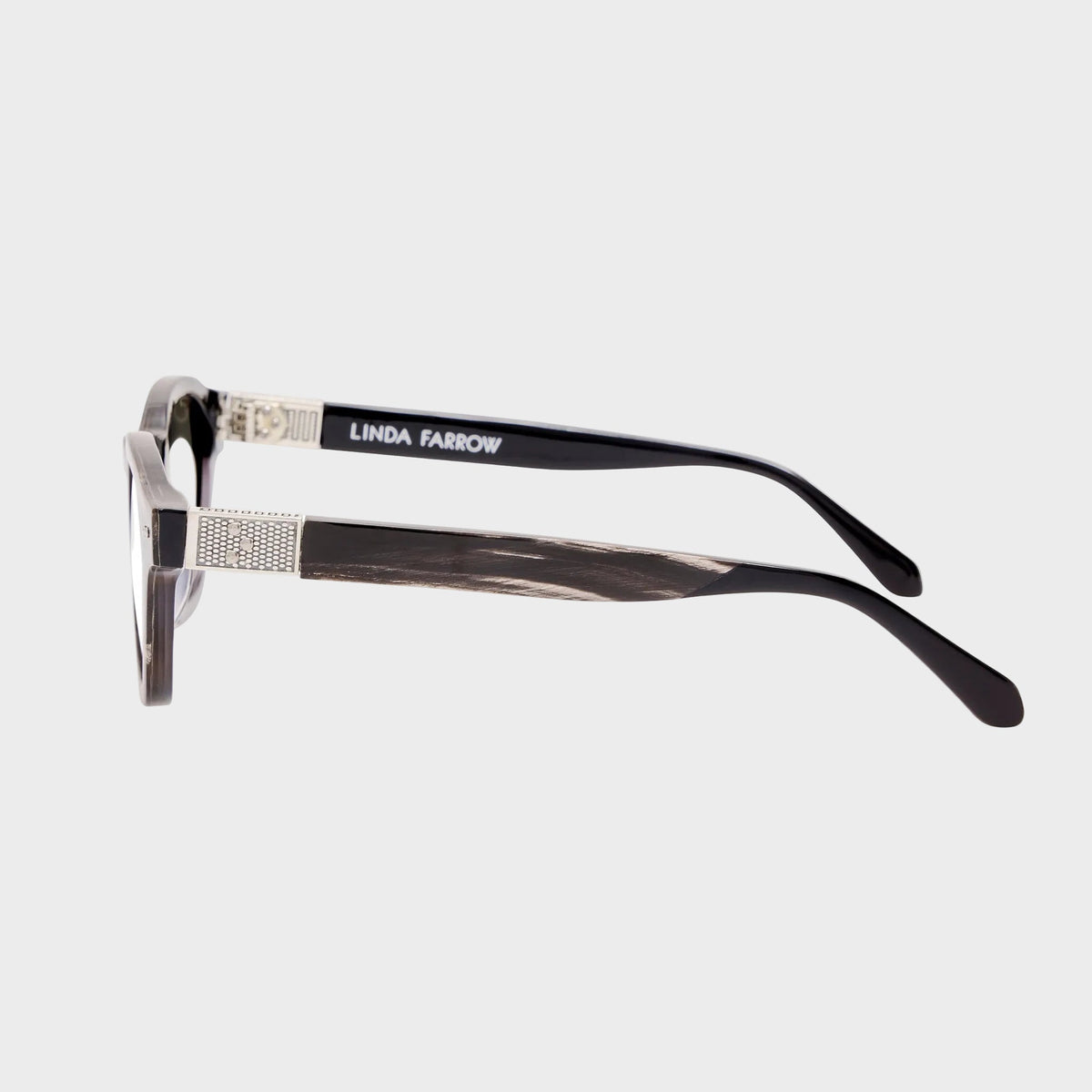 Talbot Optical in Buffalo Horn and 925 Sterling Silver - LINDA FARROW-Optical Frame-