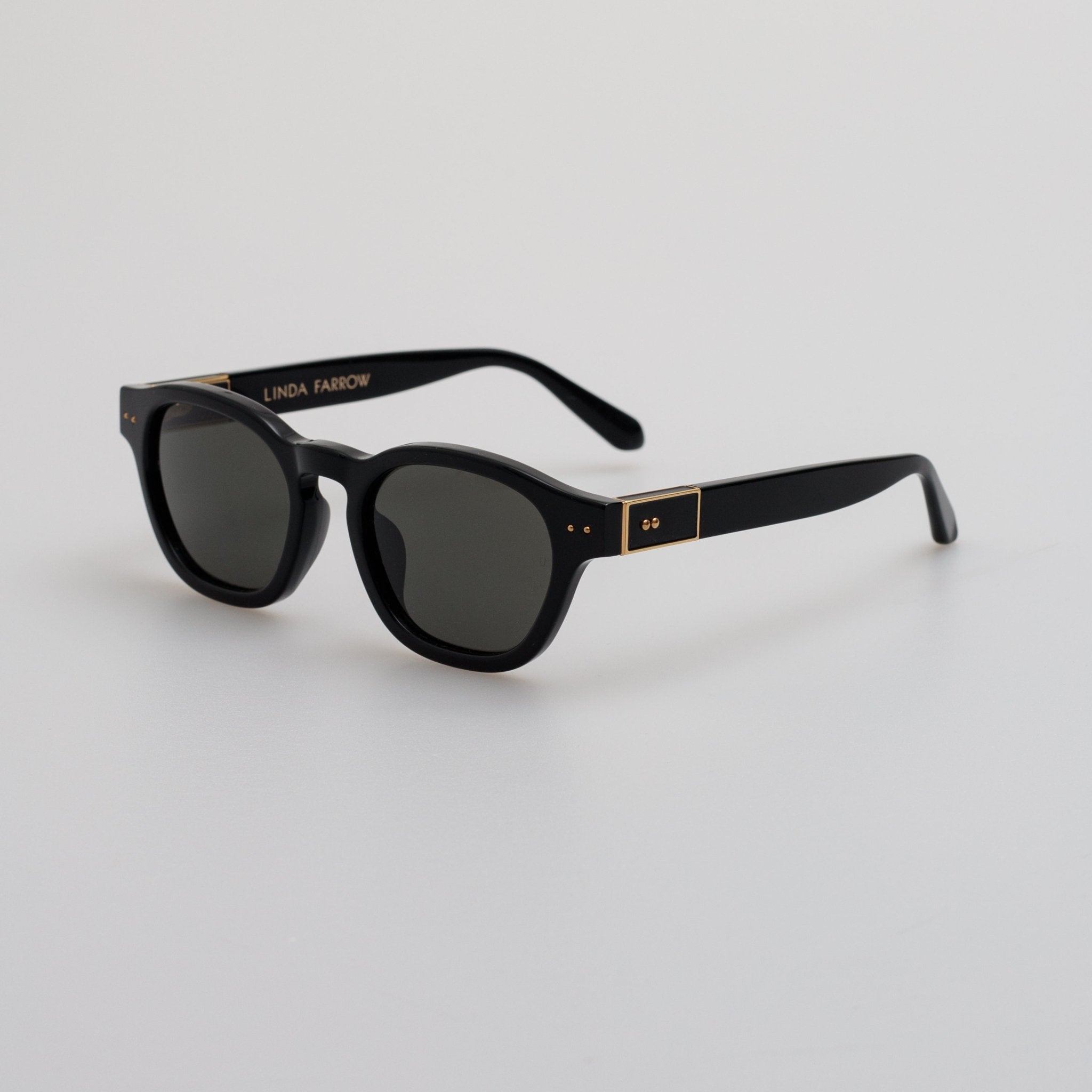 Talbot Sunglasses in Black - LINDA FARROW - Sunglasses -