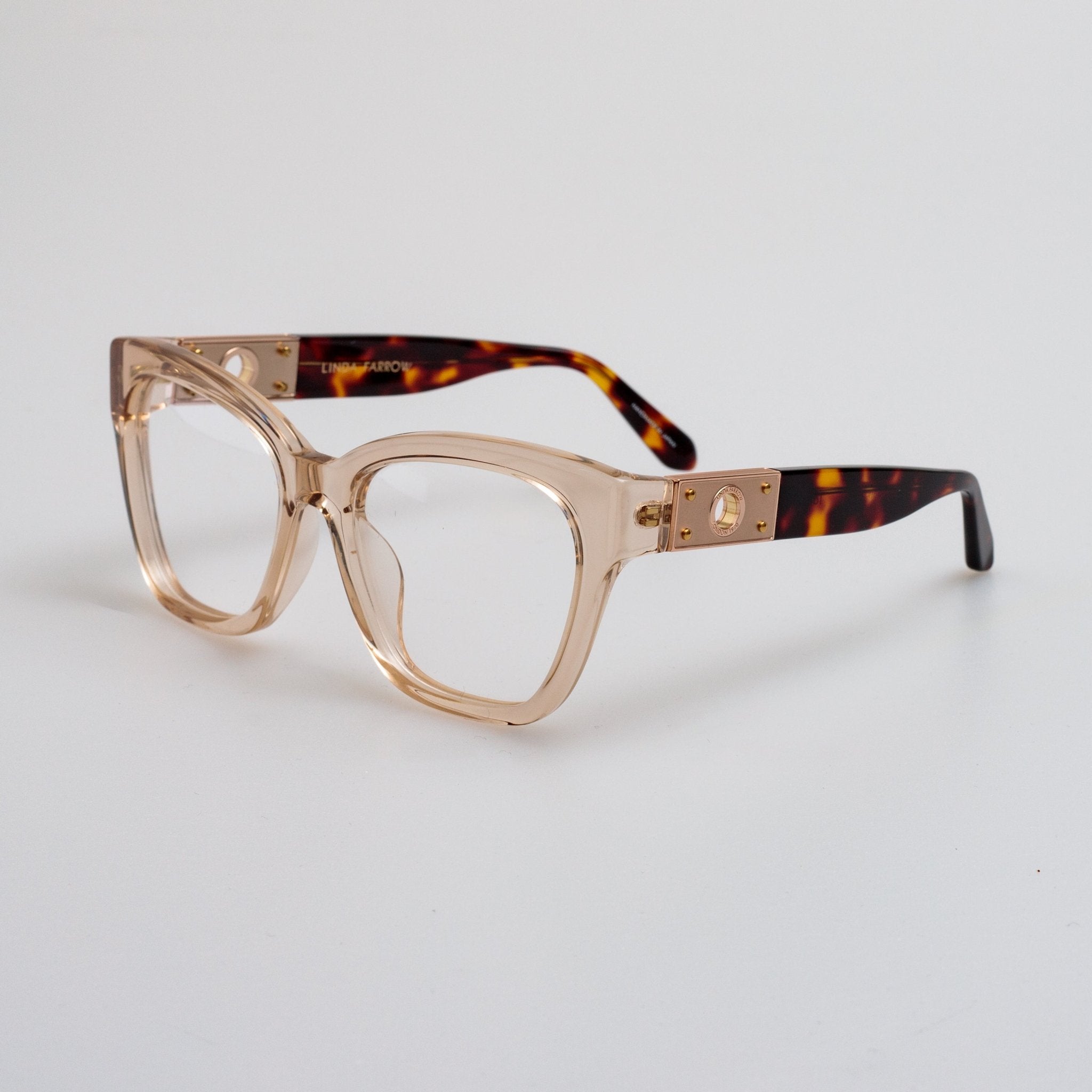 Tamara Cat Eye Optical Frame in Ash - LINDA FARROW - Optical Frame -