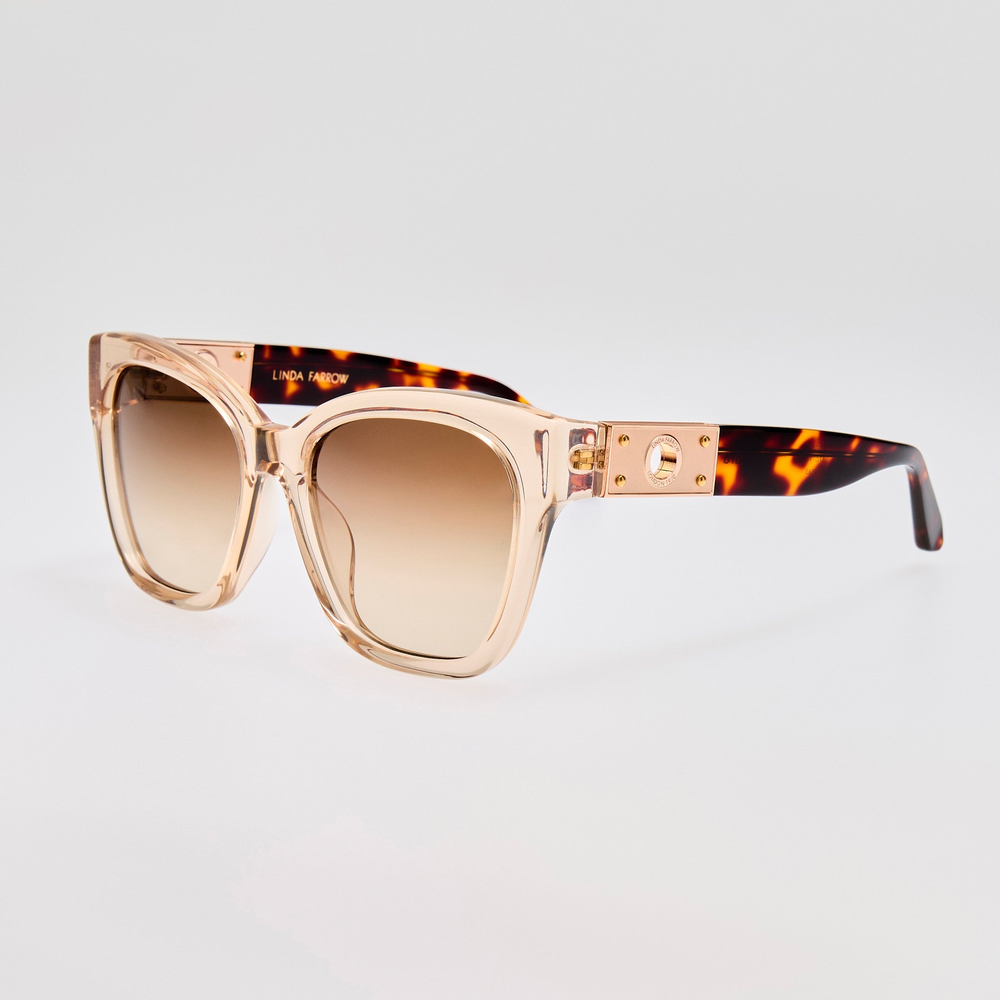 Tamara Cat Eye Sunglasses in Ash - LINDA FARROW - Sunglasses -